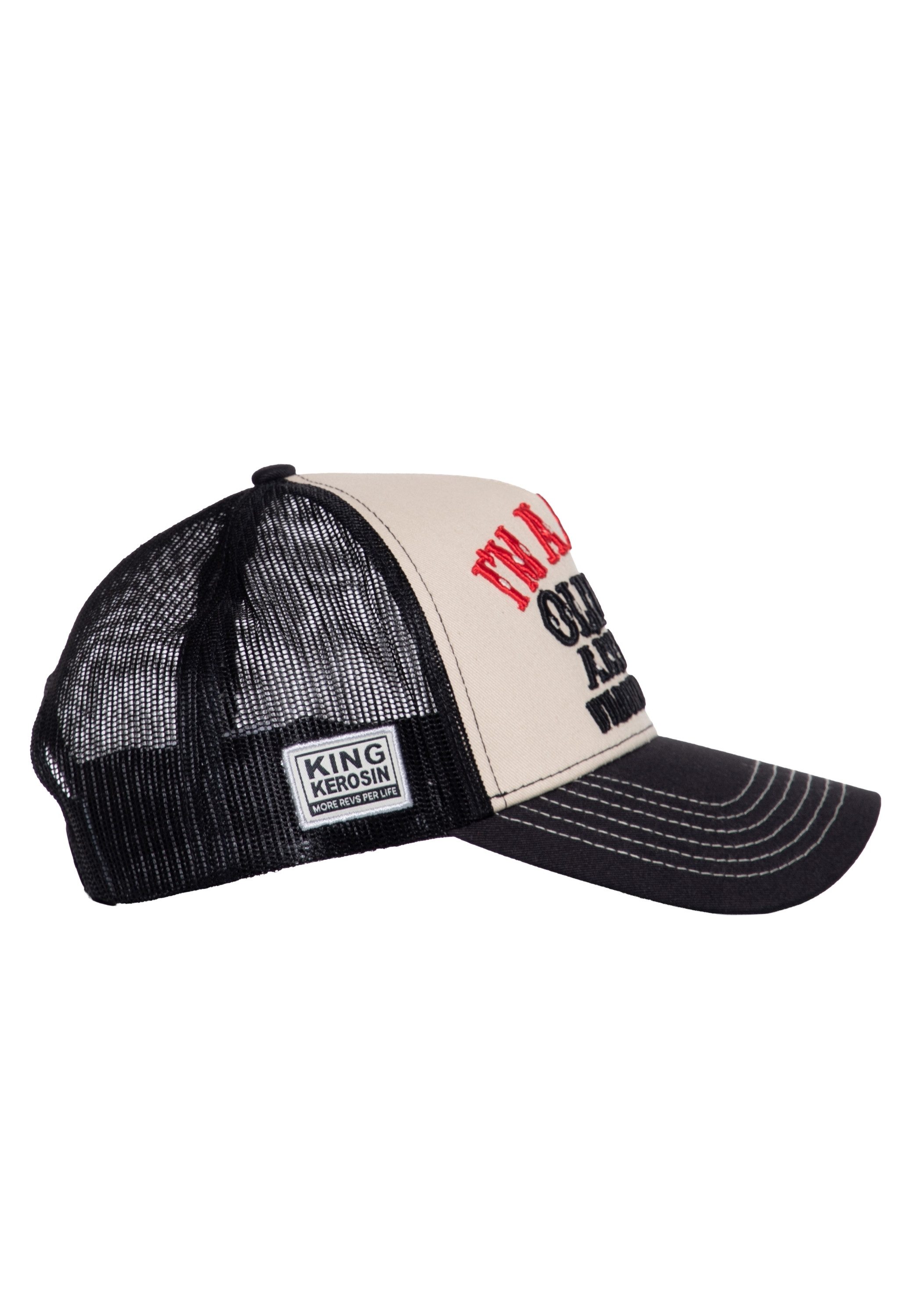 KingKerosin Trucker Cap Dirty Old Man (1-St) mit Statement-Stickerei