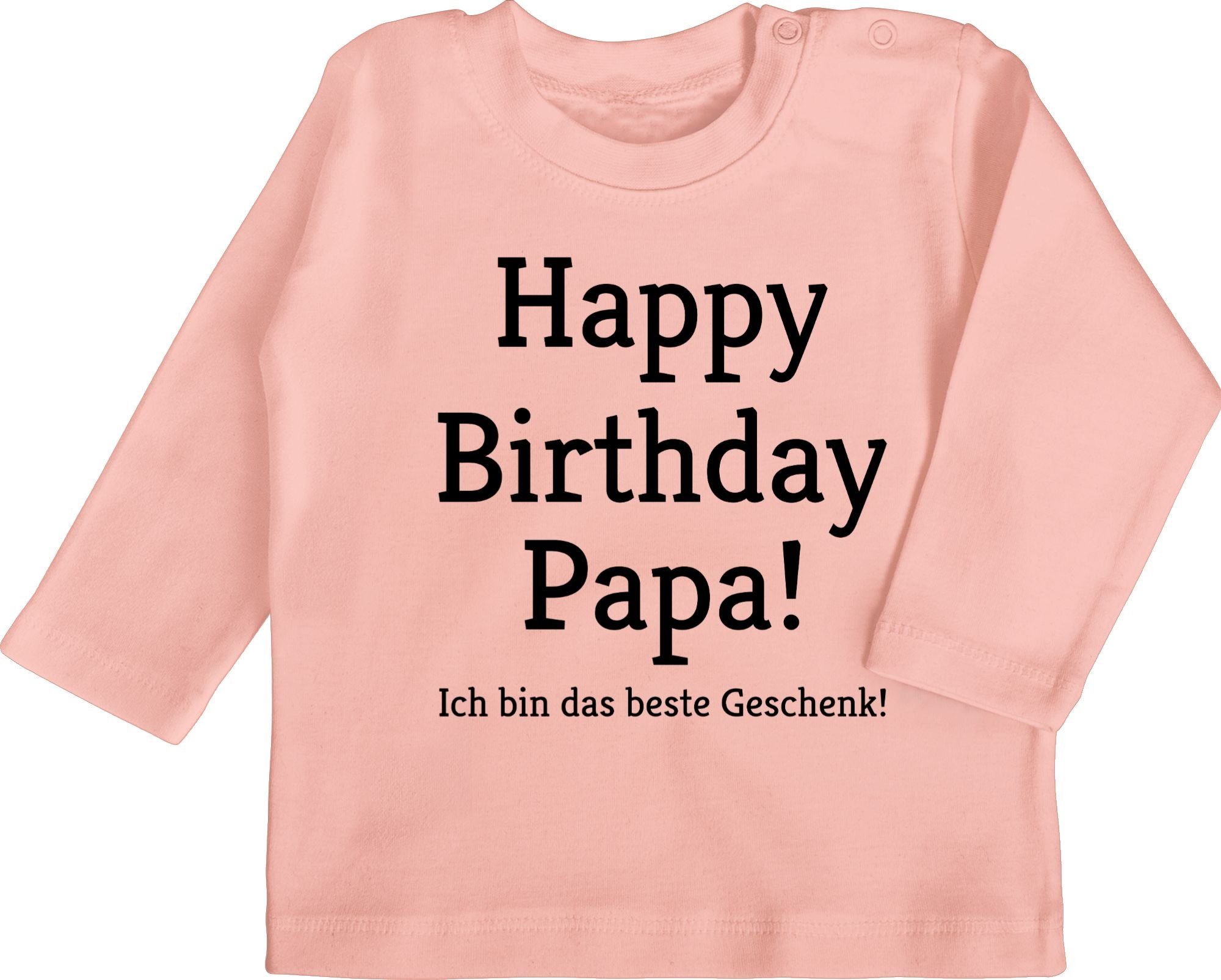 Babyrosa Geschenk! Shirtracer Baby Papa! Happy Ich 1 Birthday T-Shirt Event Geschenke das bin
