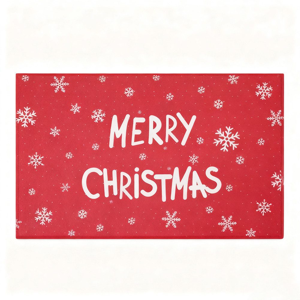 GarveeMore Fußmatte Weihnachts Fußmatte Haustürmatte,rutschfest Waschbar,Gummi Rückseite, für Schlafzimmer,Flur Wohnzimmer Boden,Küche Badezimmer,40x60cm50x80cm