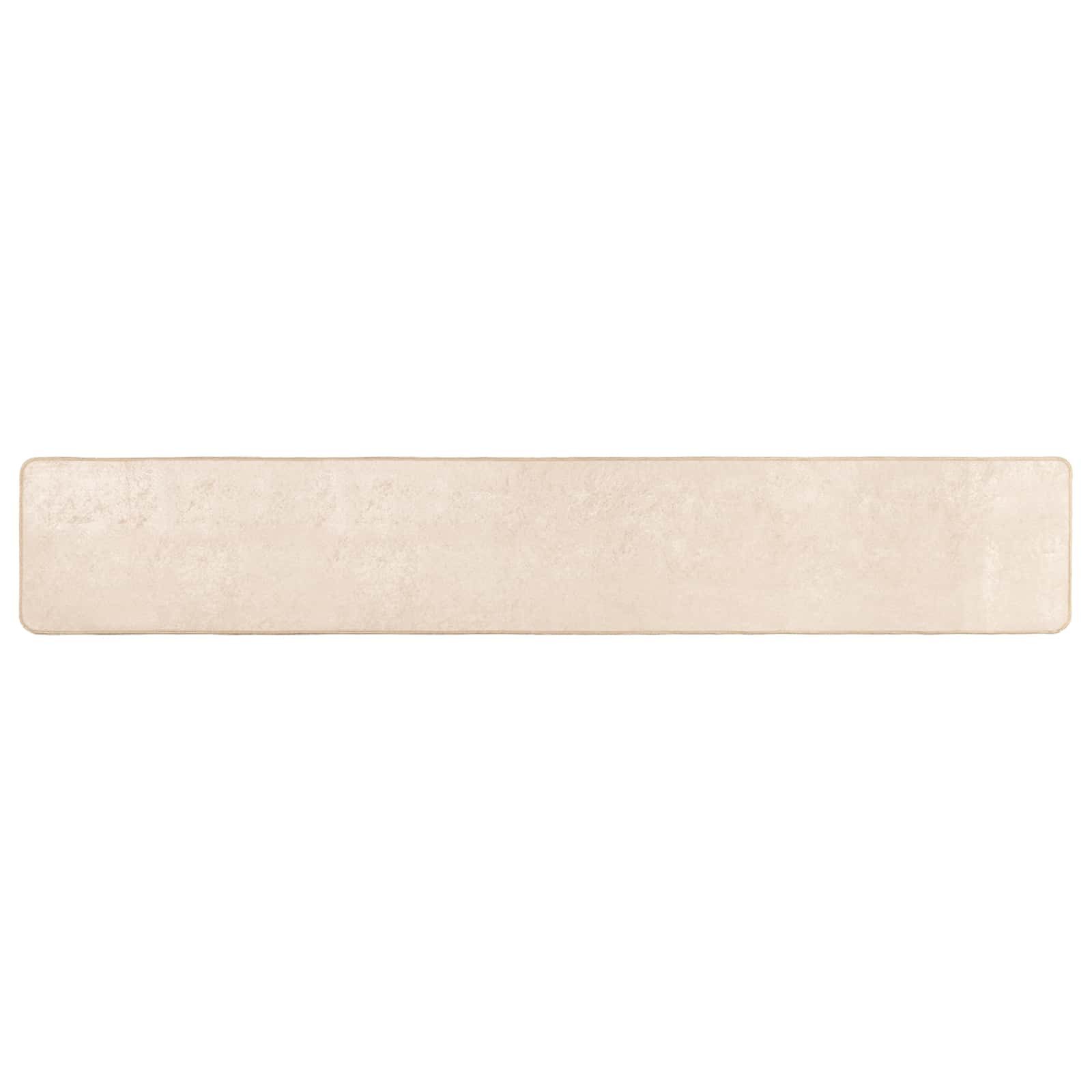 vidaXL Teppich Teppichläufer MARSA Creme 50 x 250 cm Polyester und PVC, Hütte