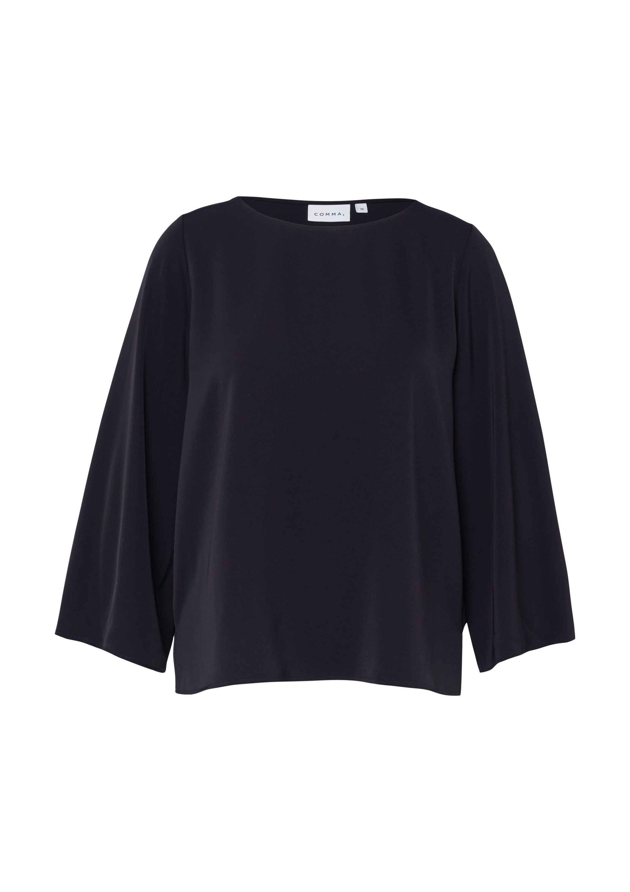 comma Kurzarmbluse Bluse Fließende Bluse mit weitem Ärmel günstig online kaufen
