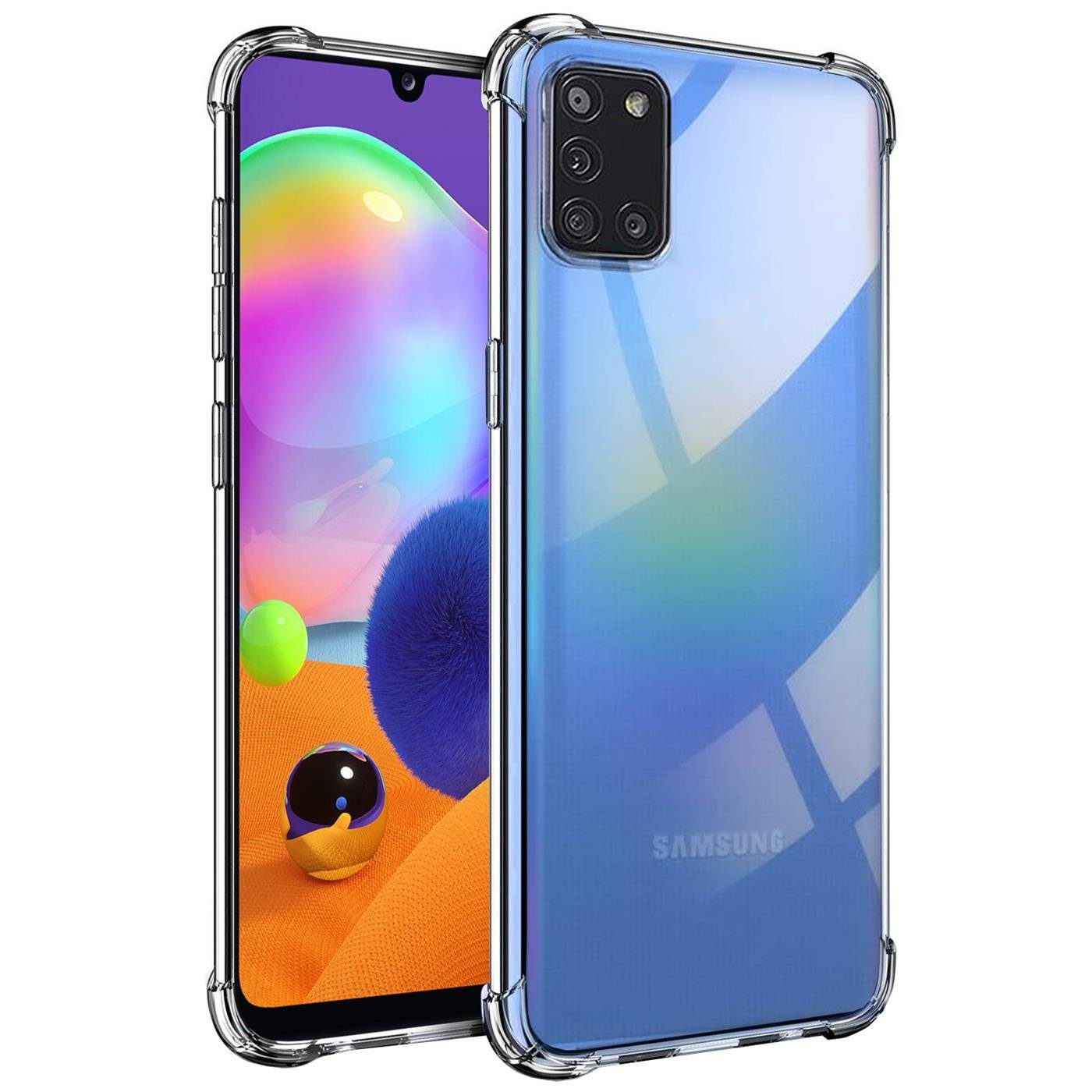CoolGadget Handyhülle Anti Shock Rugged Case für Samsung Galaxy A31 6,4  Zoll, Slim Cover mit Kantenschutz Schutzhülle für Samsung A31 Hülle
