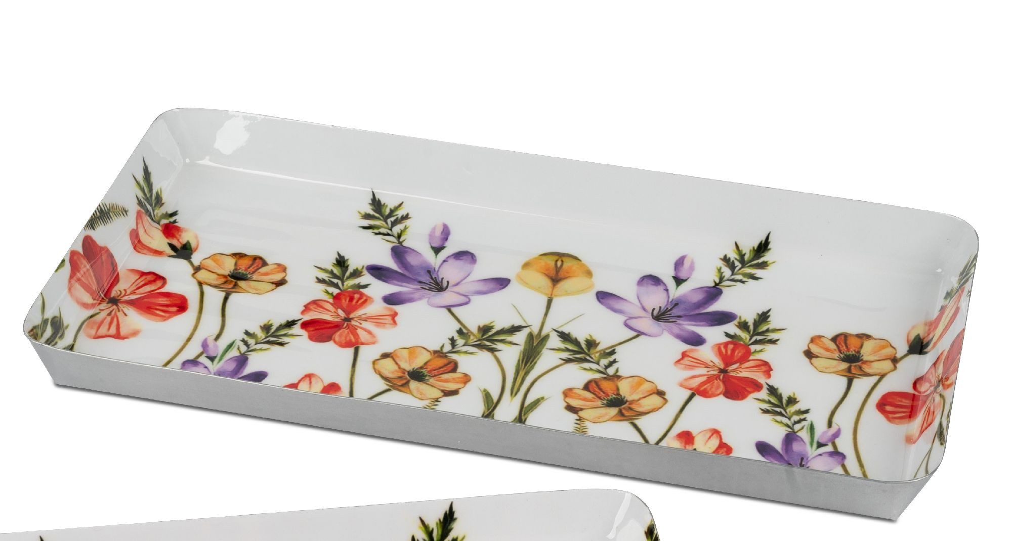 formano Dekotablett Sommergarten, Farbe: Mehrfarbig, Motiv: Sommerblumen