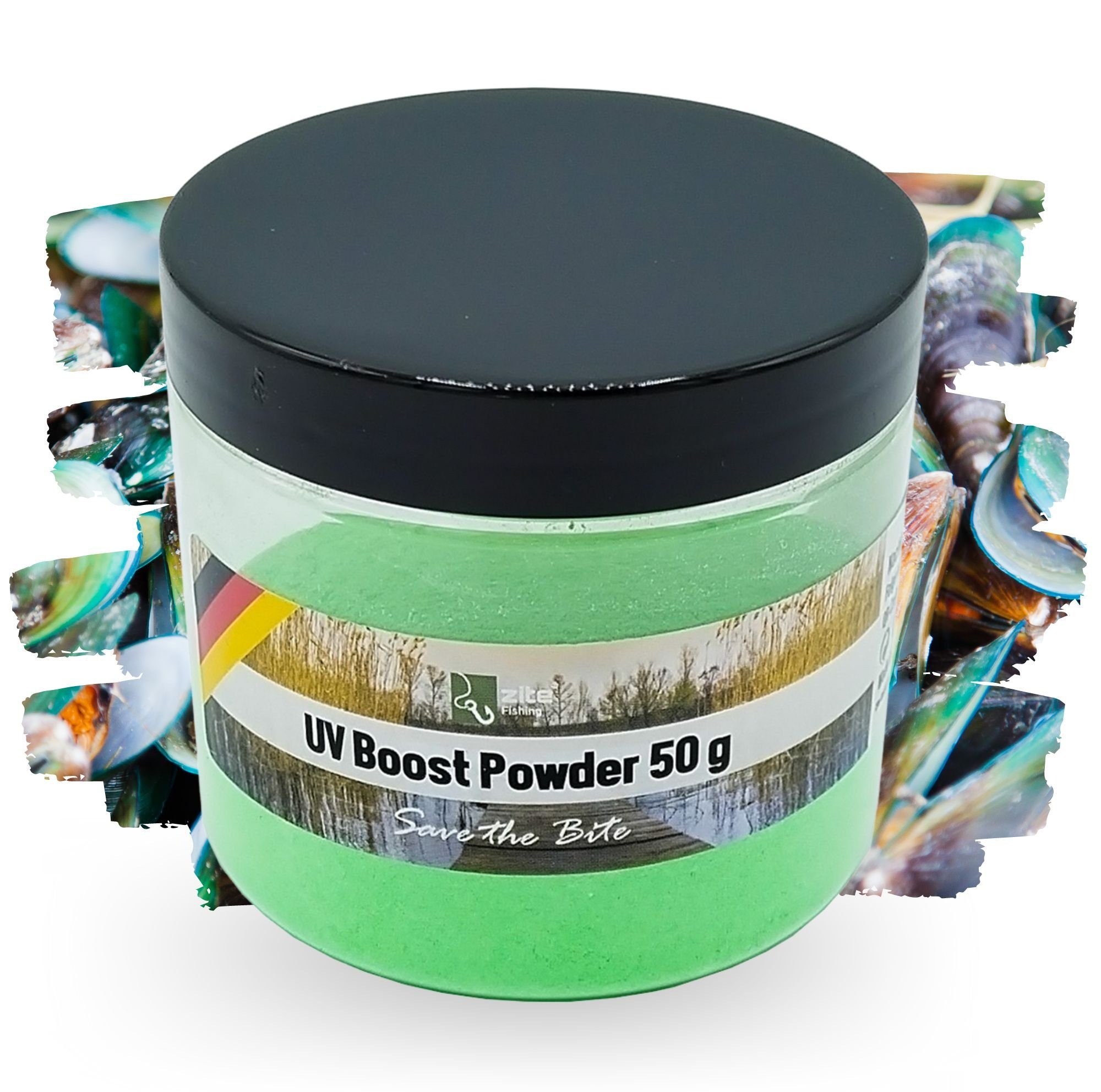 Fischlockstoff UV Boost Powder 50g Bait Dip Karpfenangler - Boilies, Popups & mehr