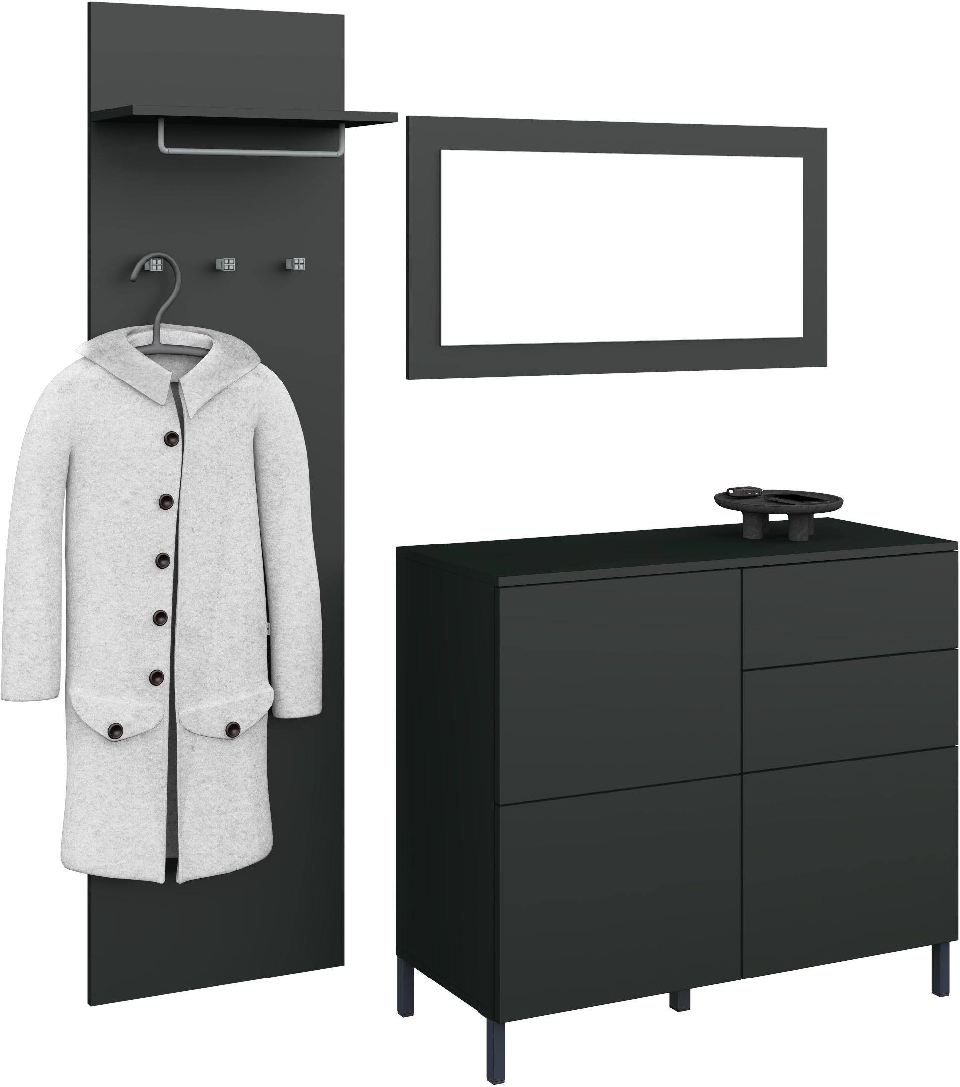 borchardt Möbel Garderoben-Set "Haama" 3 tlg. günstig online kaufen