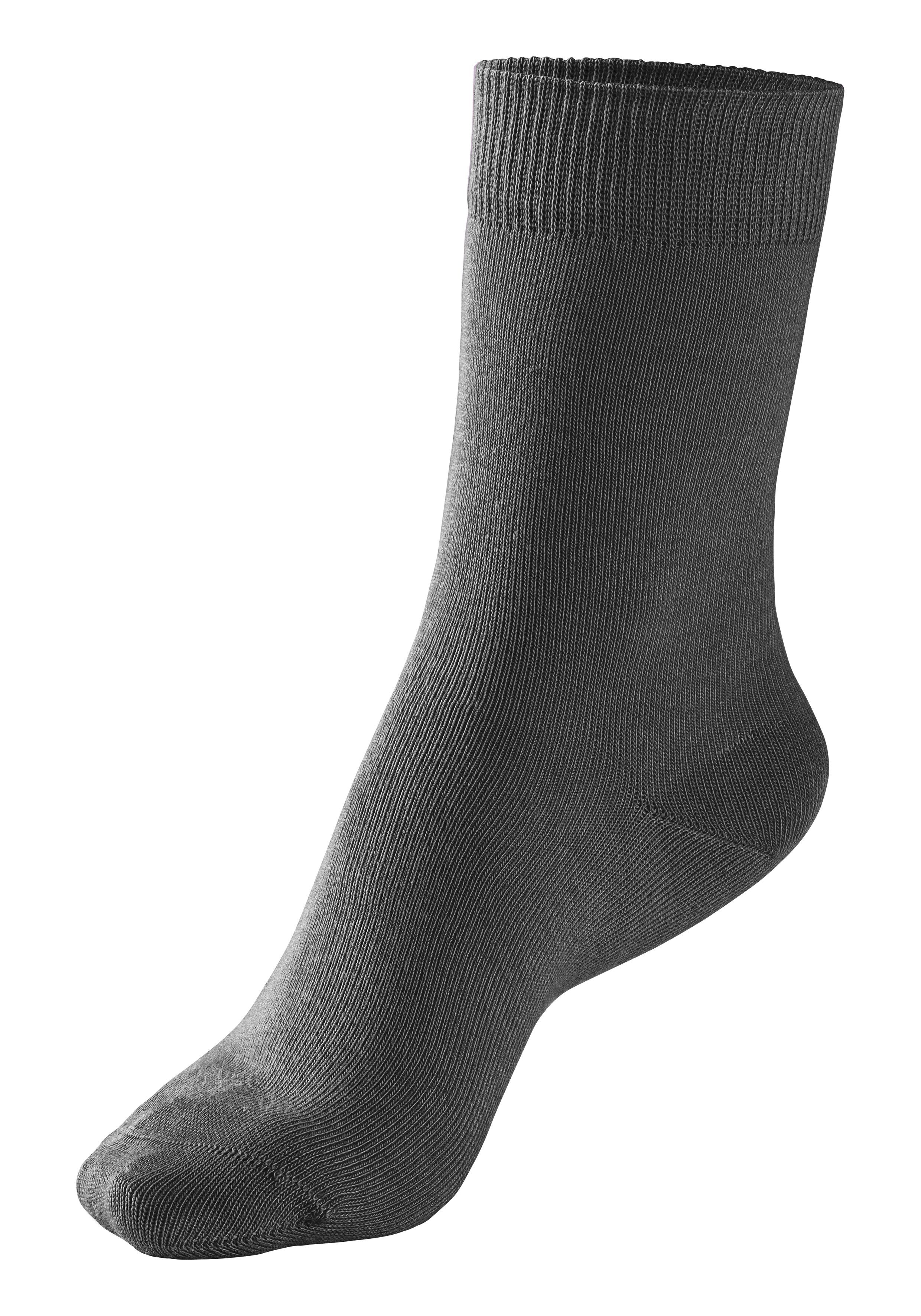 H.I.S Socken (Set, 4-Paar) 4x Farbzusammenstellungen in grau-schwarz unterschiedlichen