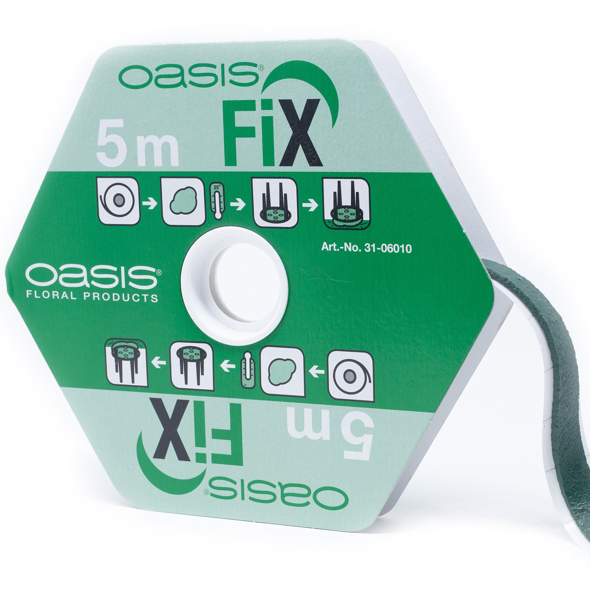 grün OASIS® Oasis Fix - 10mm x - Klebemasse 5m Klebeband