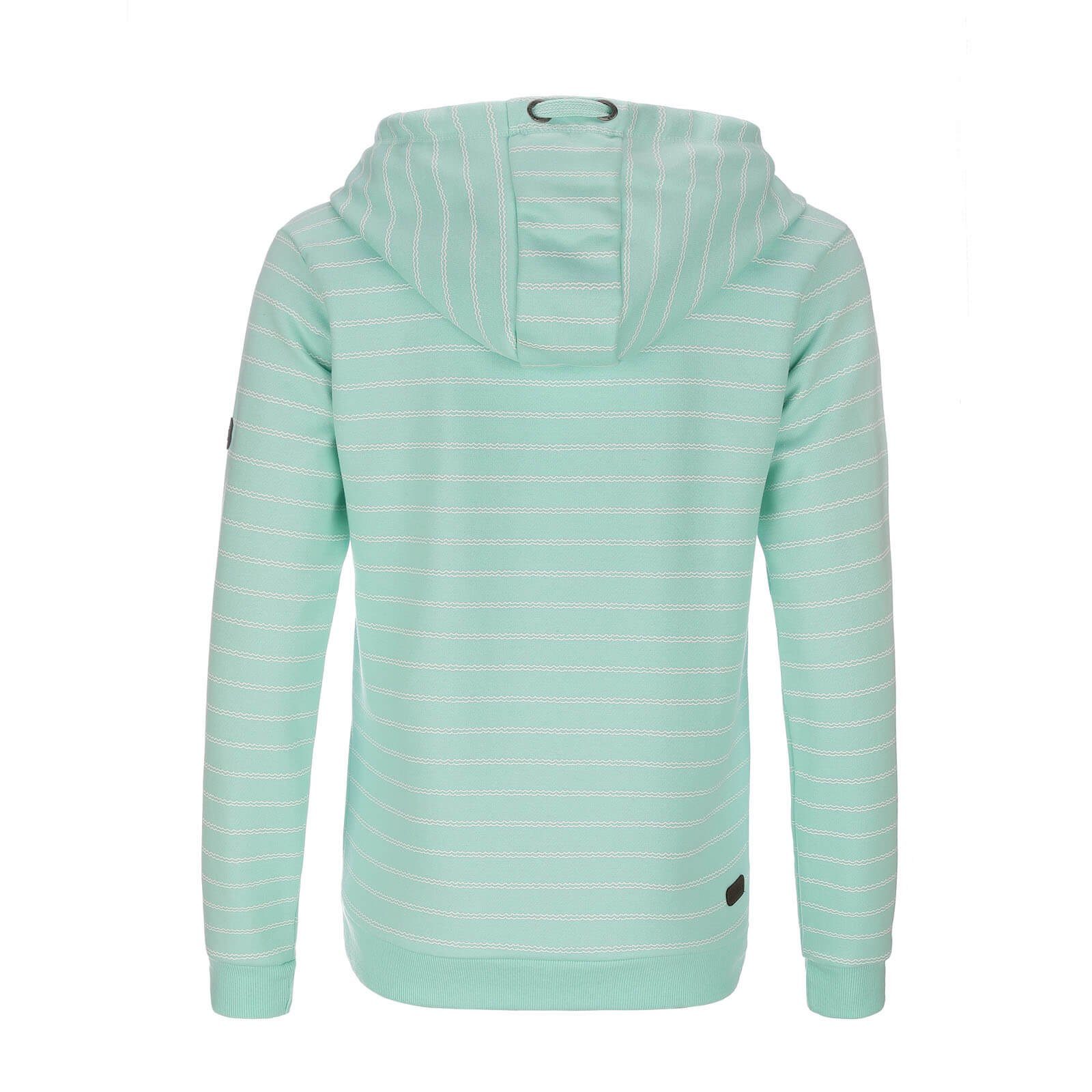 Leitfeuer Kapuzenpullover Damen Sweathoody mit Wellen-Streifen günstig online kaufen