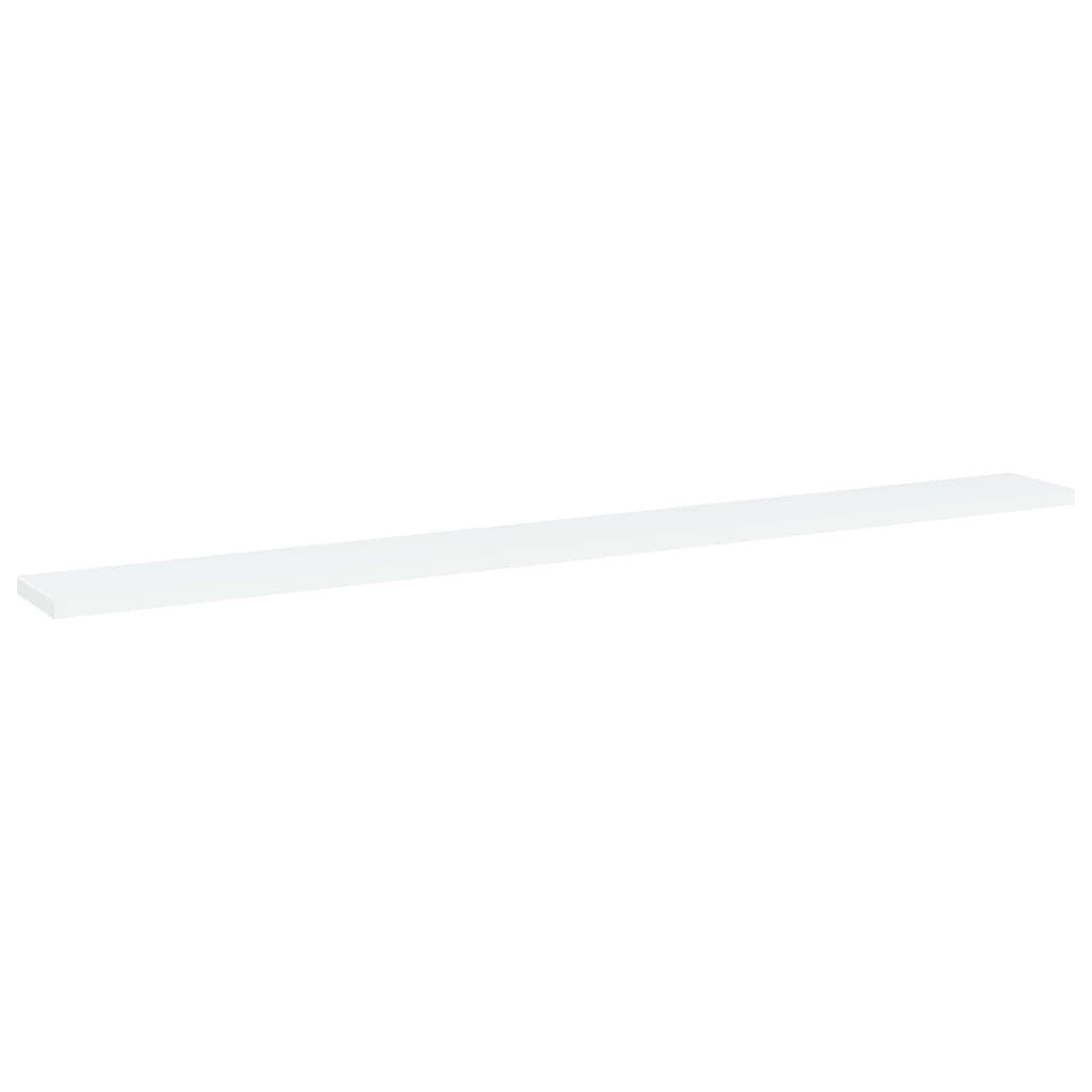 vidaXL Regaleinsatz, Bücherregal-Bretter 4 Stk. Weiß 100x10x1,5 cm Holzwerkstoff