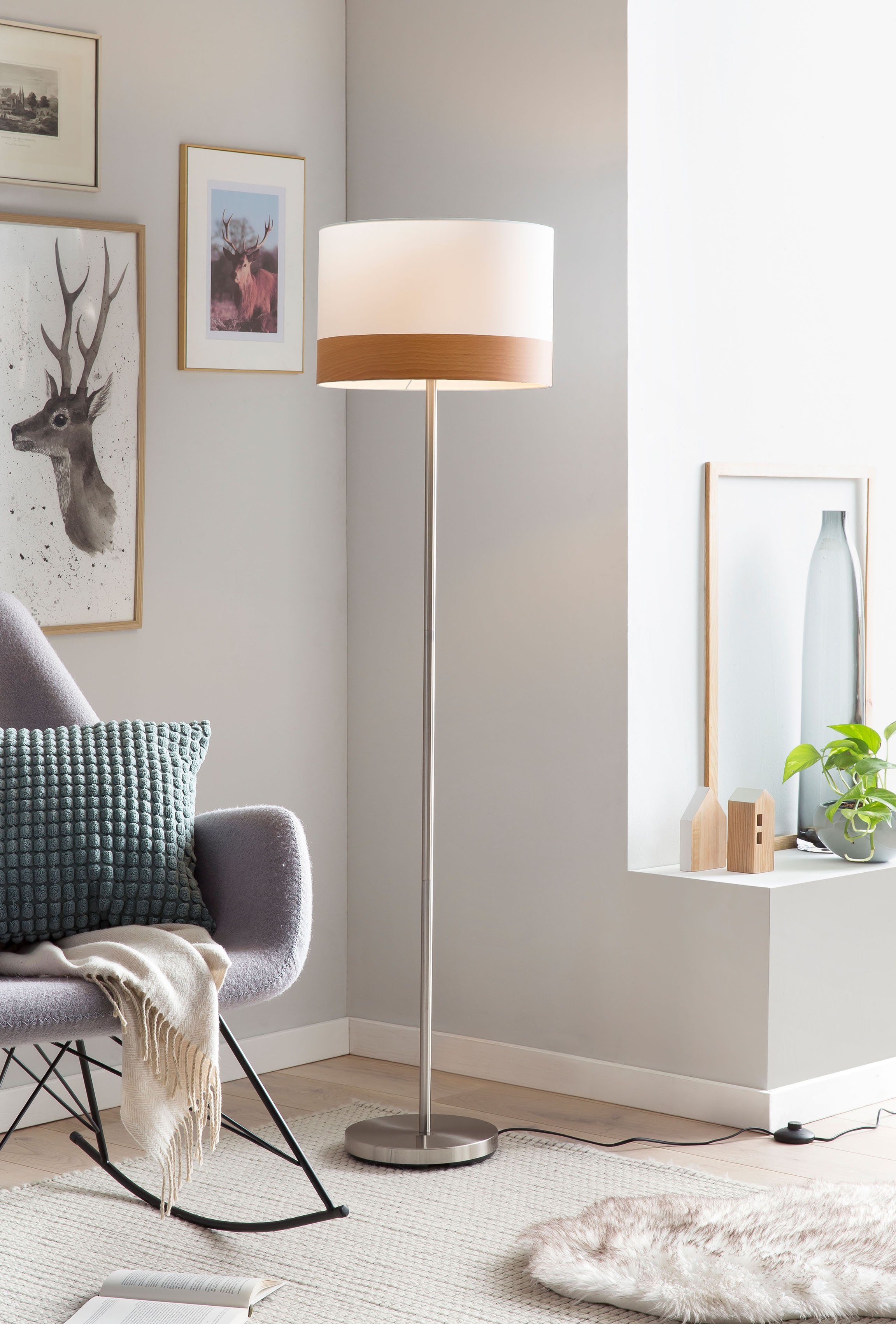 SalesFever Stehlampe Jannes, ohne Leuchtmittel, Dekor günstig online kaufen