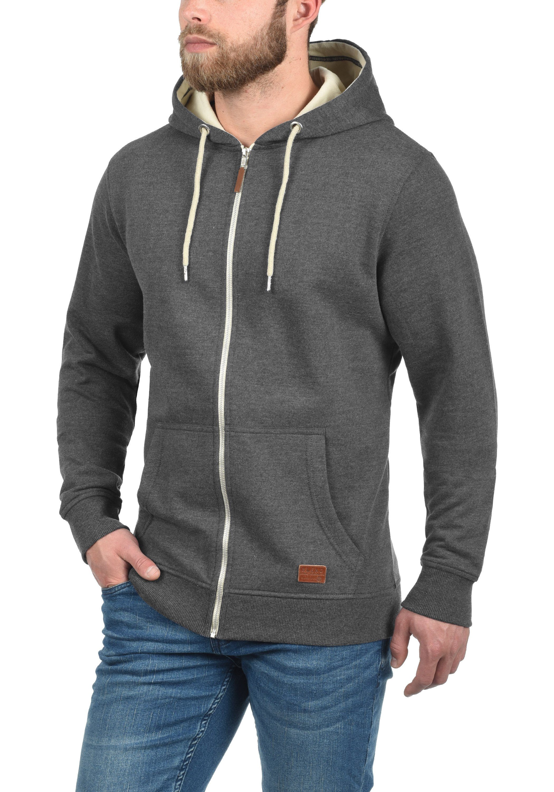 Blend Kapuzensweatjacke BHHulker Stilvolle Kapuzensweatjacke mit weicher Fleece-Innenseite