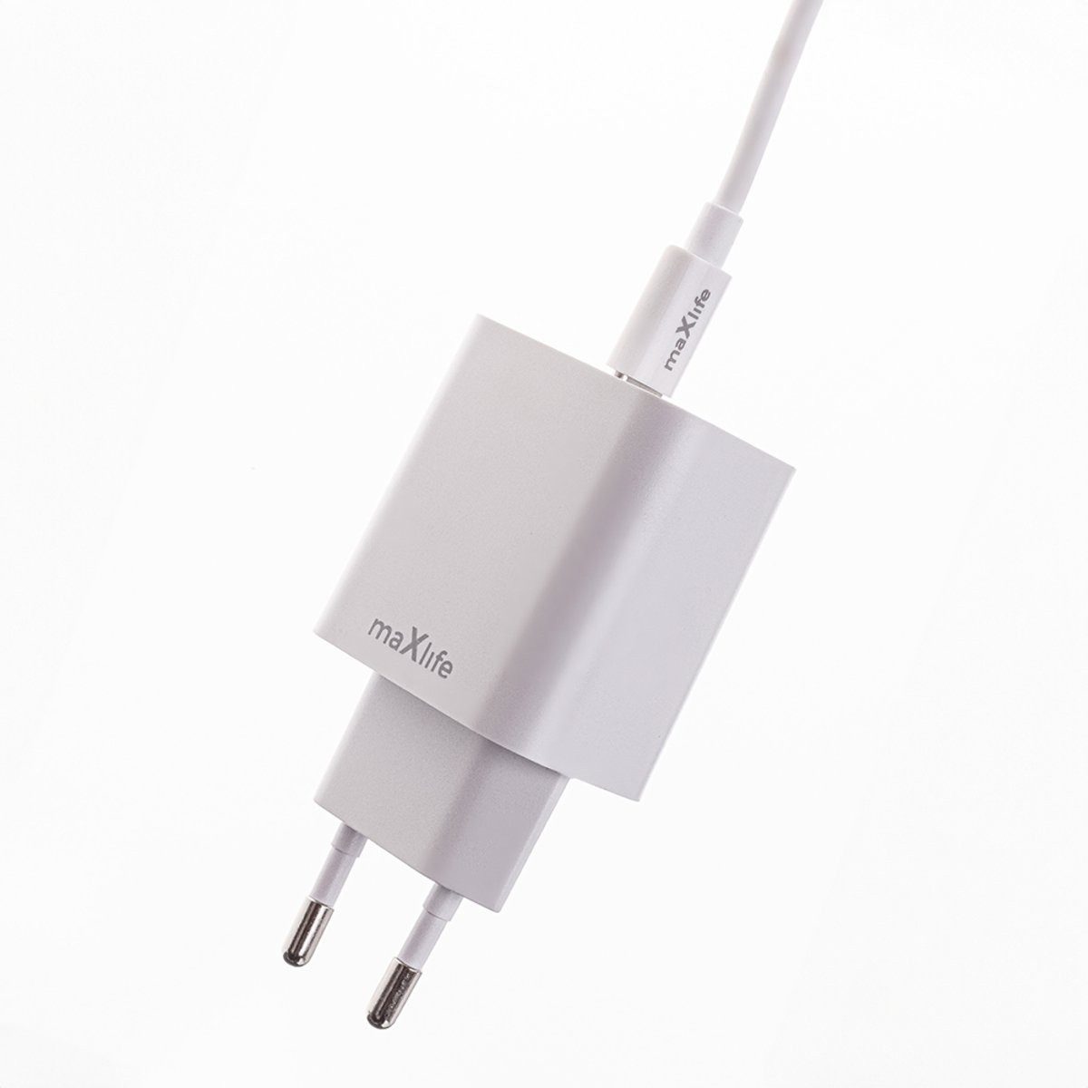 MaXlife Maxlife MXTC-06-20C PD QC Ladegerät 1x USB-C 20W weiß + USB-C - USB-C Smartphone-Ladegerät