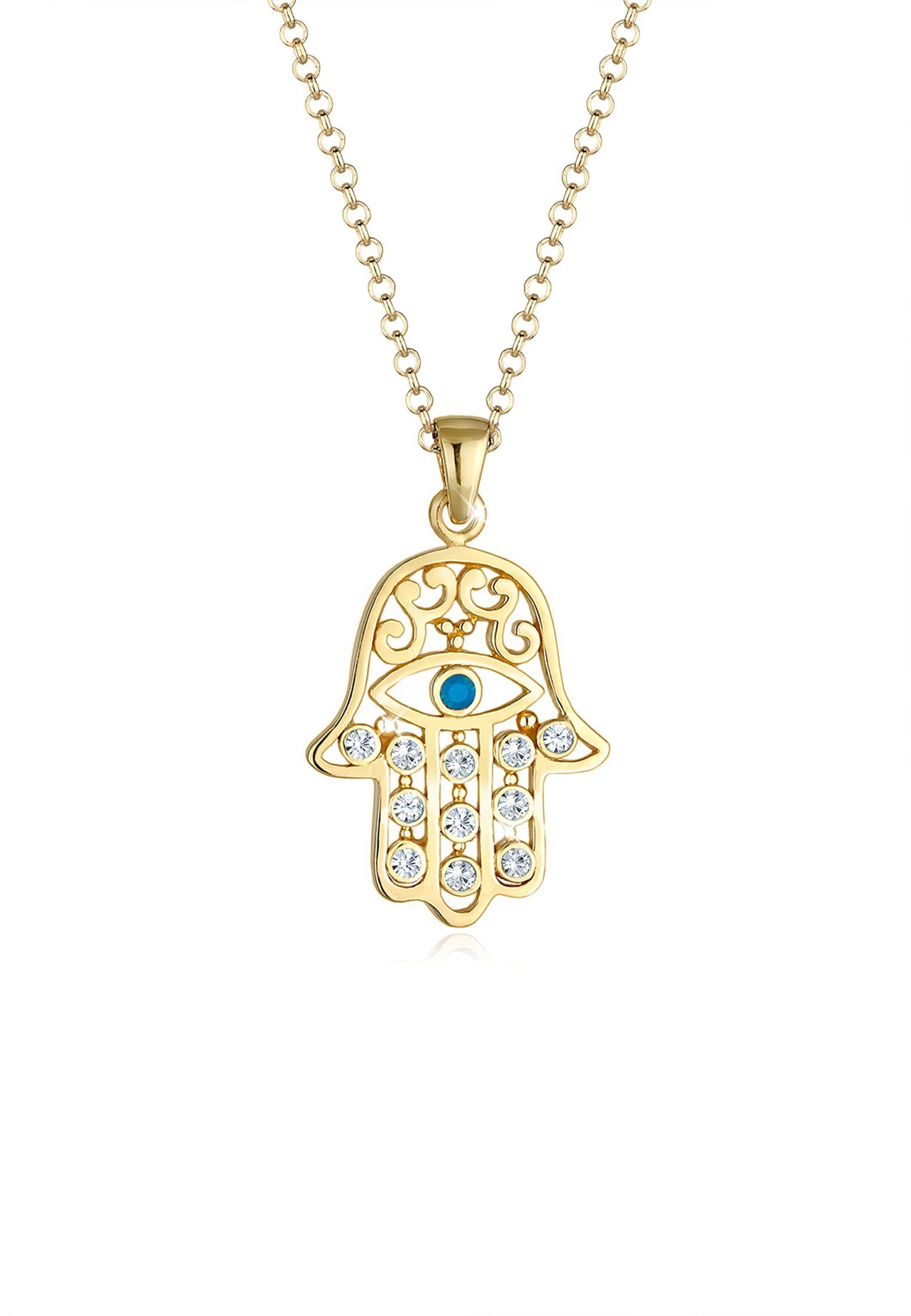 Elli Kette mit Anhänger Hamsa Evil günstig online kaufen
