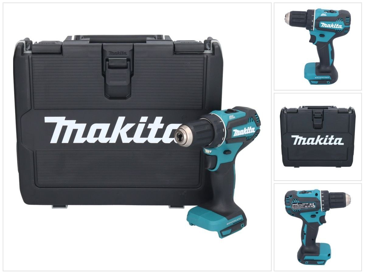Makita Säulenbohrmaschine DDF 485 ZK 18 V 50 Nm Brushless + Koffer - ohne Akku, ohne Ladegerät
