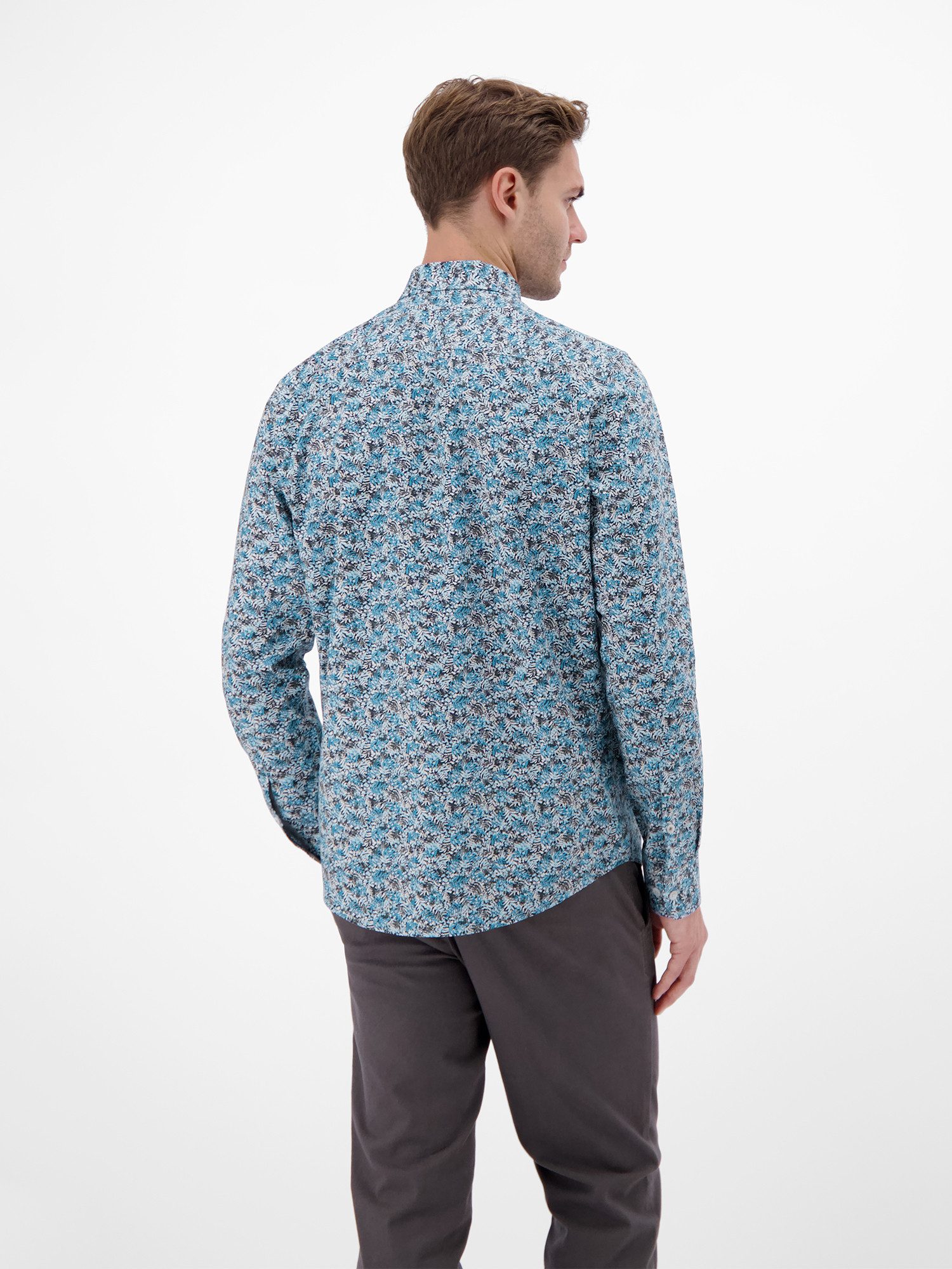 LERROS Langarmhemd Poplin-Herrenhemd, modisch gestyled günstig online kaufen