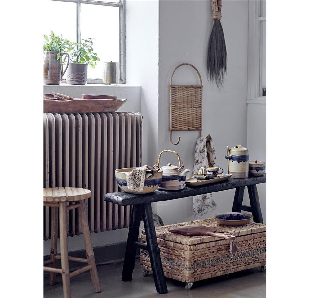 Thumbnail - Bloomingville Blumentopf Haakon Braun, Terrakotta Übertopf Dekotopf dänisches Design Tribal-Design