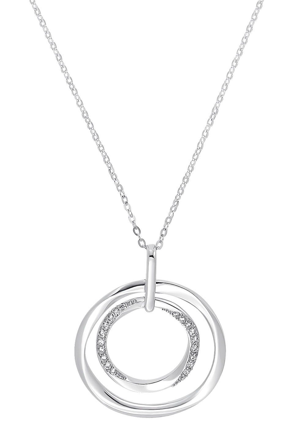 Amor Kette mit Anhänger Circles, mit Zirkonia (synth). Reduzierter Preis € 116,10. Unverbindliche Preisempfehlung € 129,00