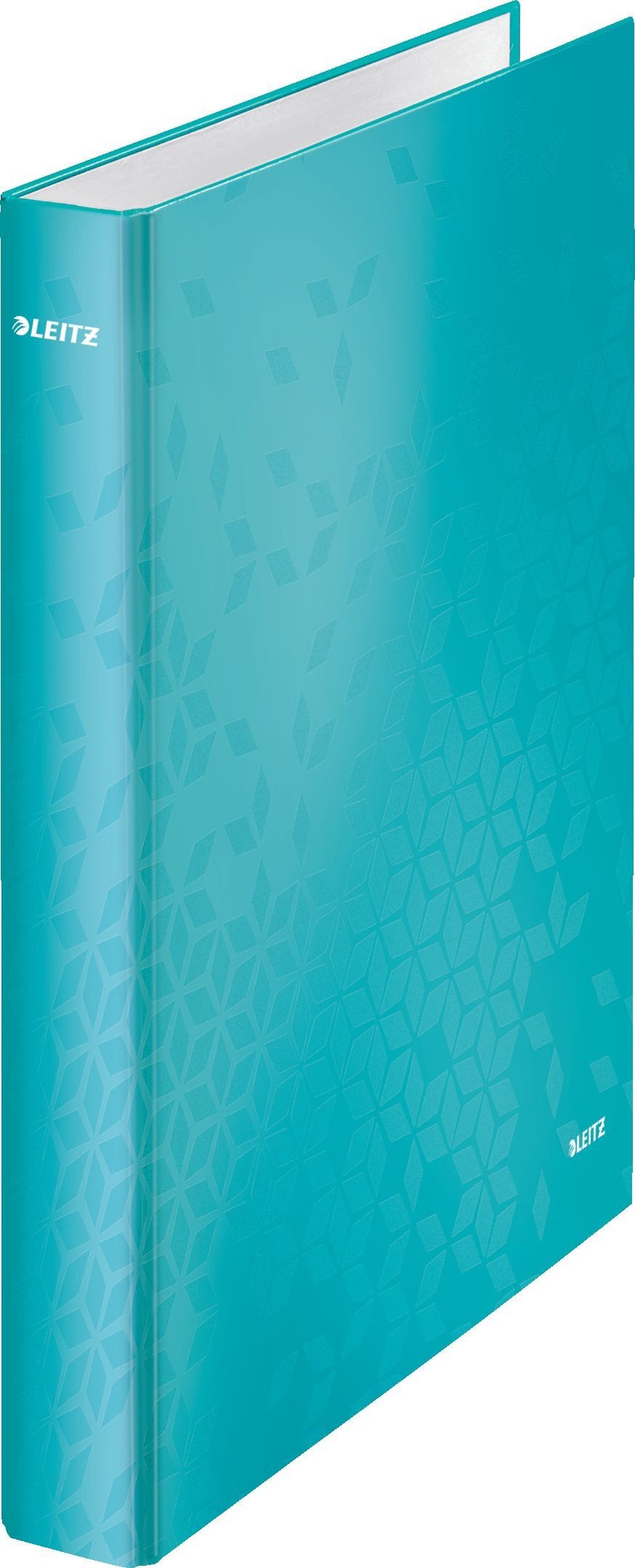 Präsentationsordner Ringbuch Wow A4 Pappe laminiert 2 Ringe 25mm eisblau Packung mit 10 St