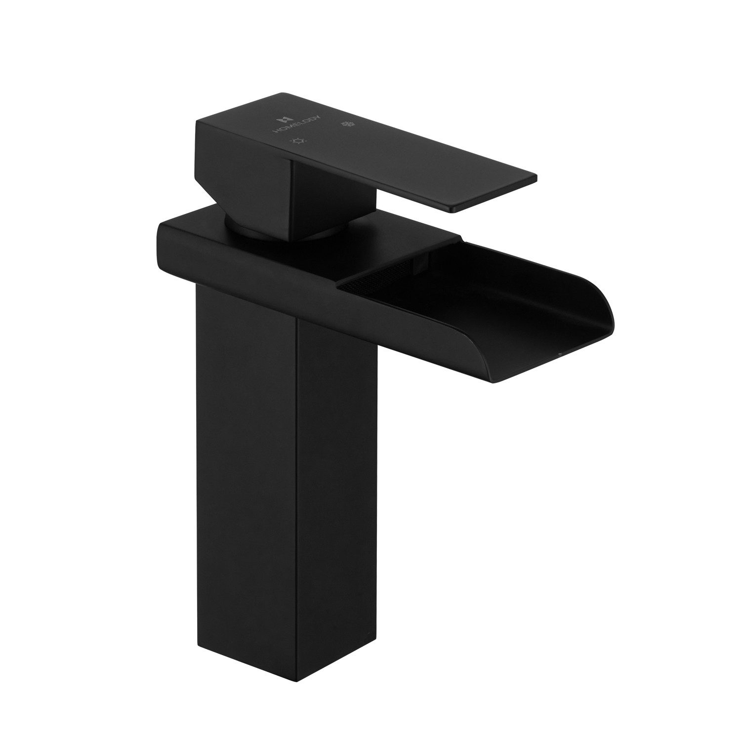 HOMELIVE Waschtischarmatur Wasserfall Wasserhahn Badezimmer Waschtischarmat günstig online kaufen