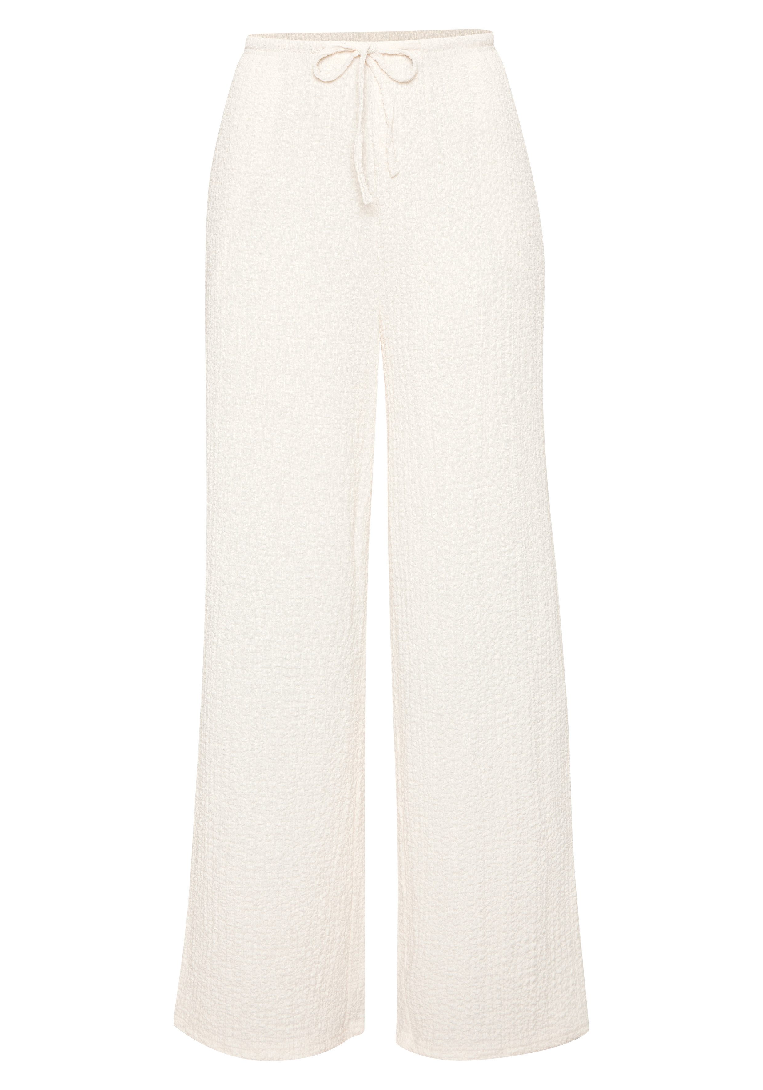 LASCANA Schlupfhose bügelfrei mit weitem Bein aus bequemen Stoff mit Kordelzug, Sommerhose, Strandhose. € 34,99