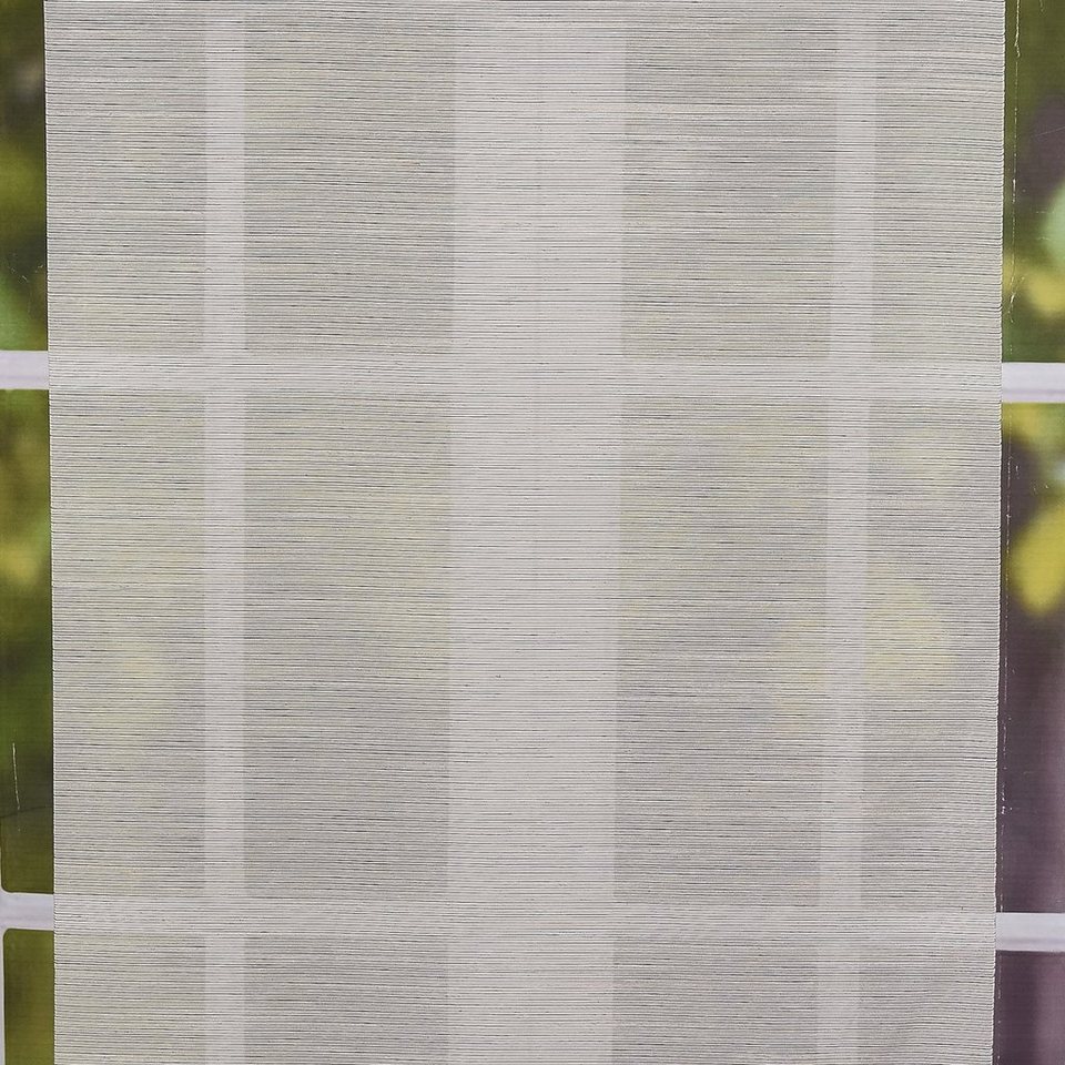 SCHÖNER LEBEN. Stoff »Gardine Paneele Schiebevorhang dünne Querstreifen