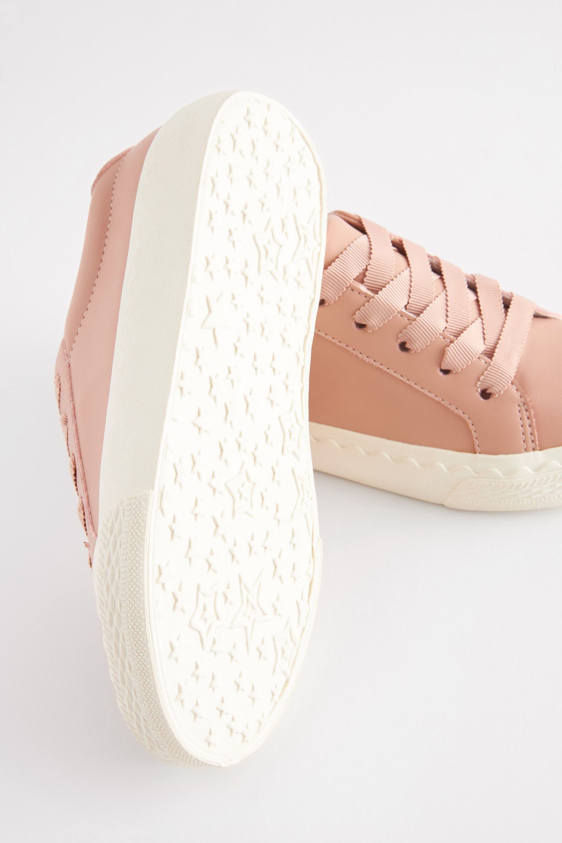 Next Sneaker zum Schnüren mit Bogenkante Pink Rose (1-tlg) Sneaker