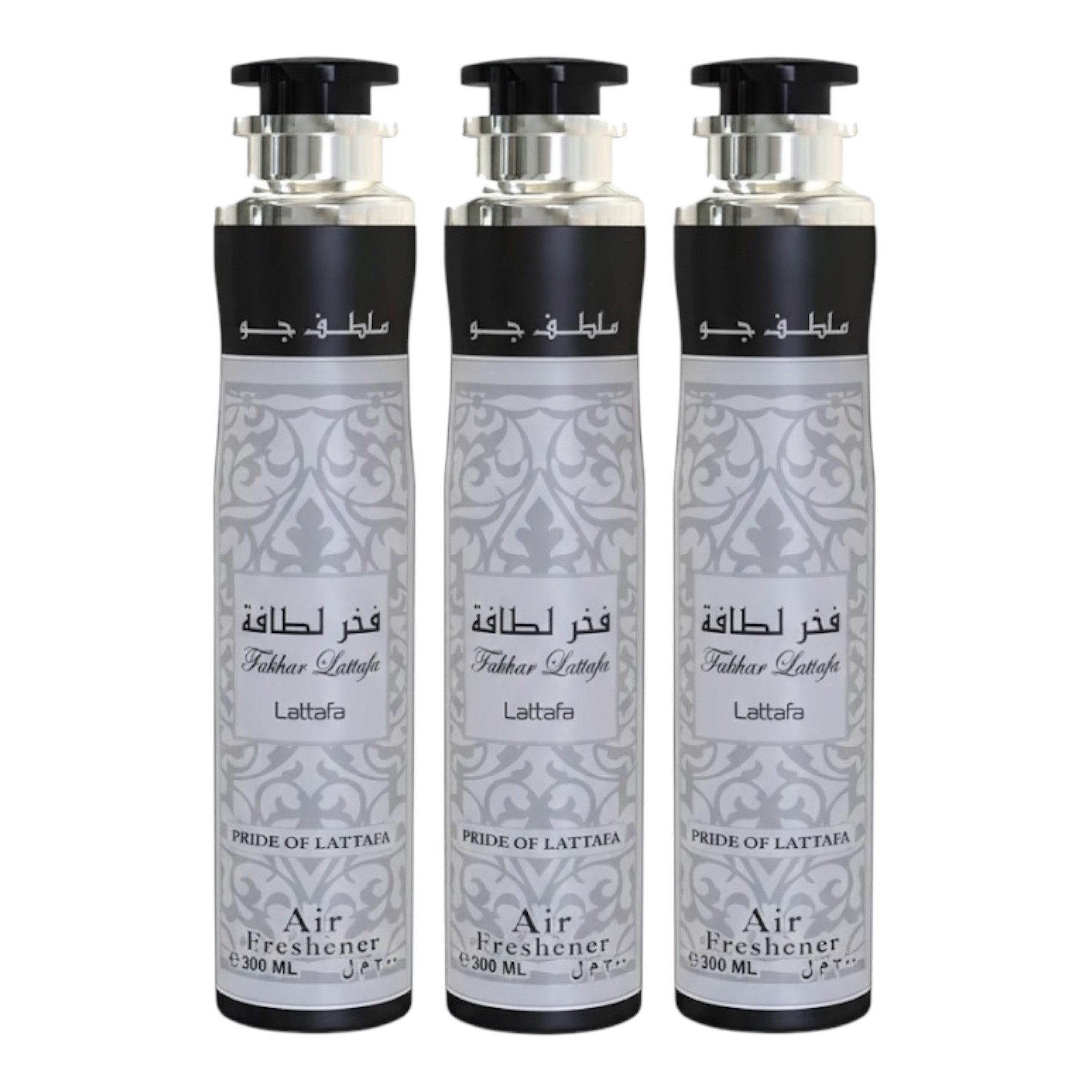 Lattafa Raumduft Fakhar SET Lufterfrischer 3x300 ml (3-St., 3x 300ml)