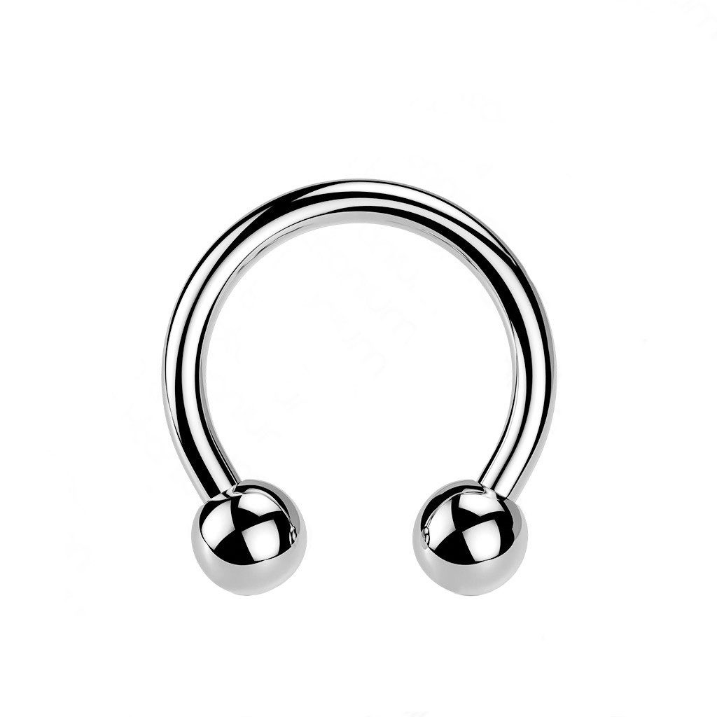 Taffstyle Nasenpiercing Titan G23 Lippenpiercing Hufeisen Universal Silber günstig online kaufen