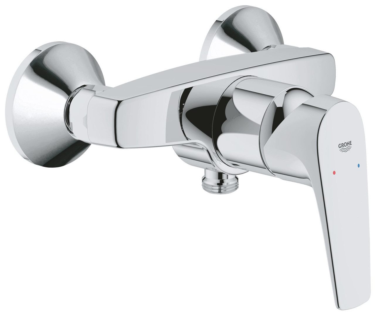 Grohe Wannenarmatur Grohe Start Flow Brausearmatur verchromt, mit