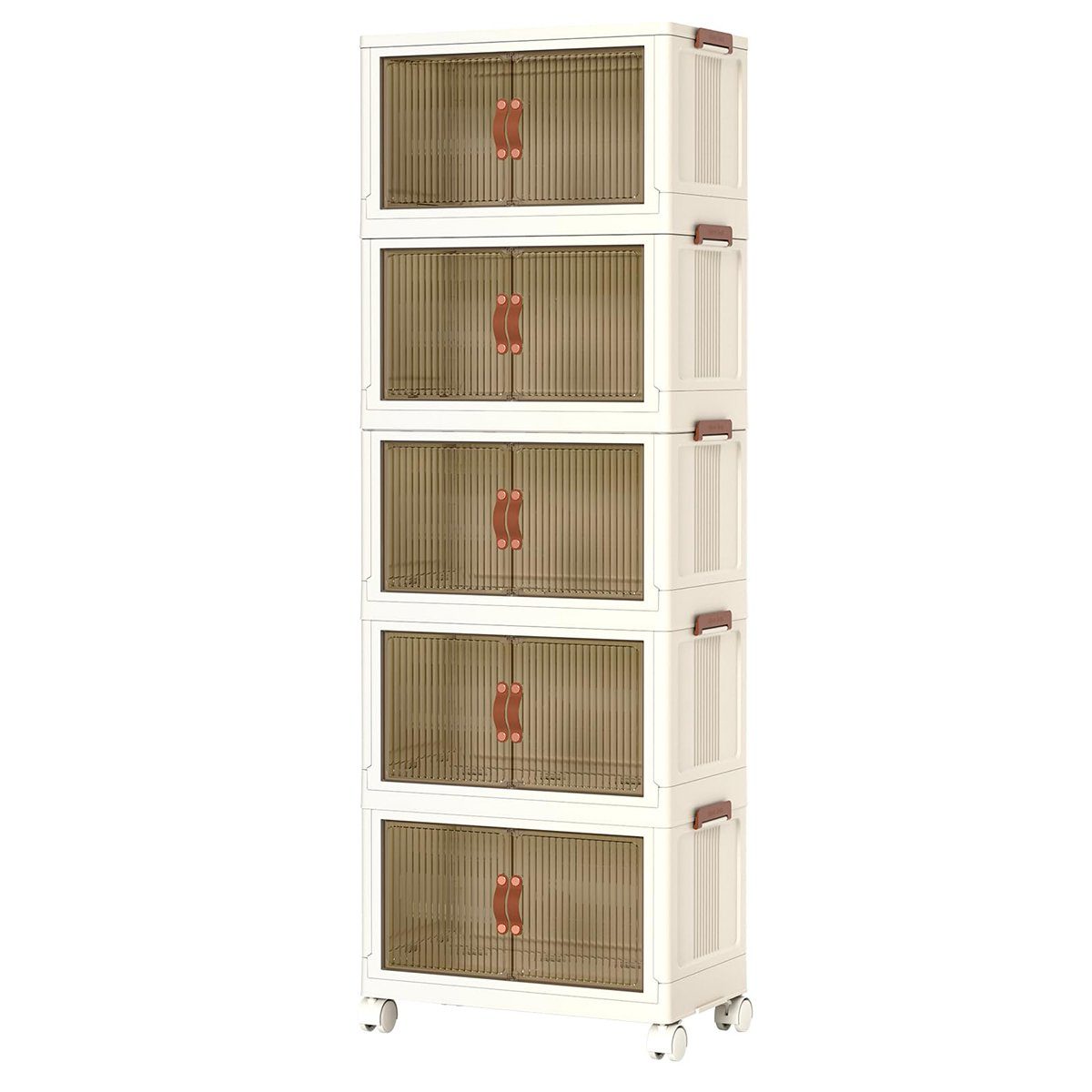 Simloveve Aufbewahrungsbox Stapelbare Aufbewahrungsbox mit Deckel,Schrank günstig online kaufen