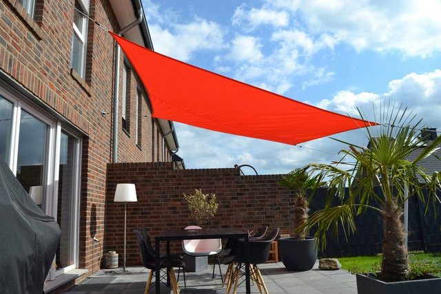 Floracord Vierecksonnensegel Terracotta 250 cm x 300 cm mit Regenschutz