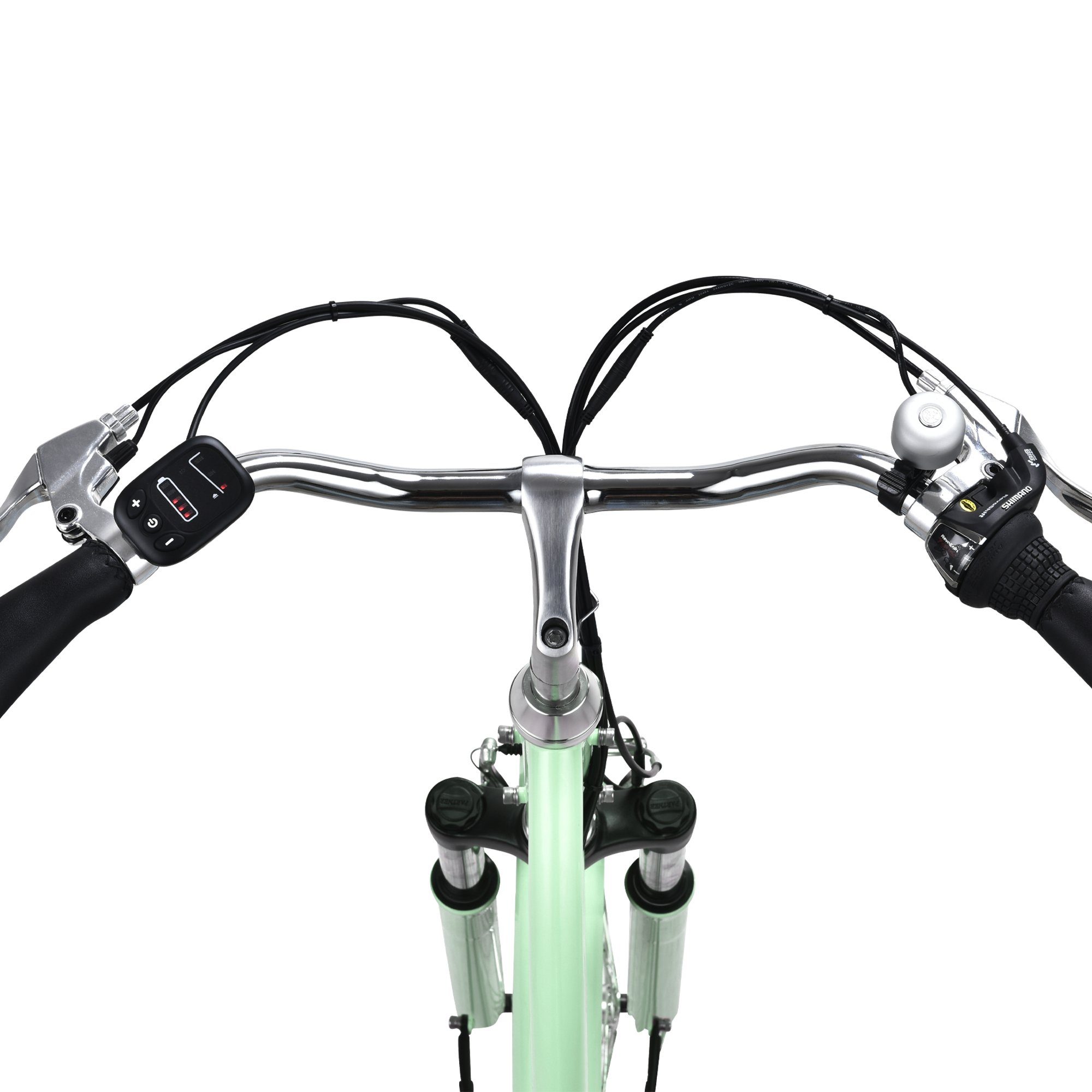 VECOCRAFT E-Bike Cityrad HEBE e bike damen 25 km/h, 7 Gang Shimano, Kettenschaltung, Heckmotor, 360 Wh