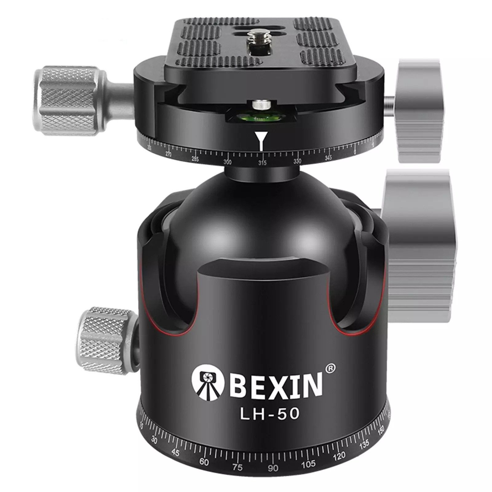 BEXIN Panoramakopf 360° Panorama Stativkopf und 70mm Platte für DSLR-Kamera Stativ