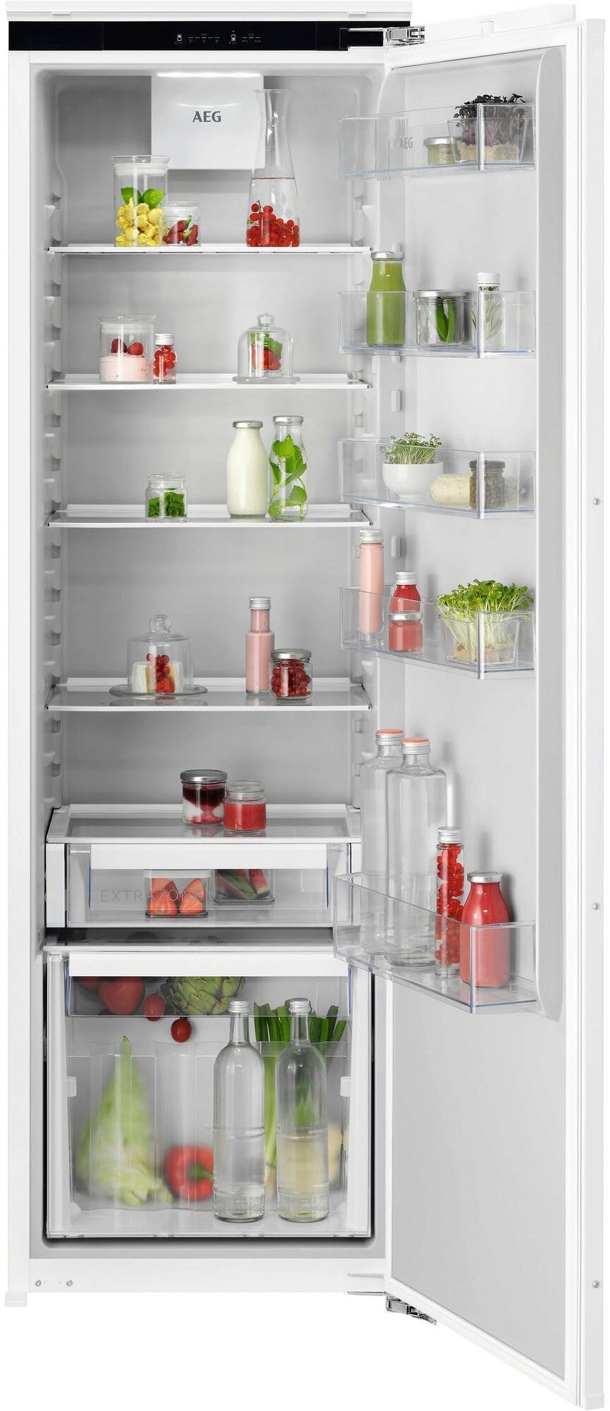 AEG Einbaukühlschrank 6000 TK6DS18WEC, 176,9 cm hoch, 55,7 cm breit, DynamicAir für gleichmäßige Kühlung auf jeder Ablage