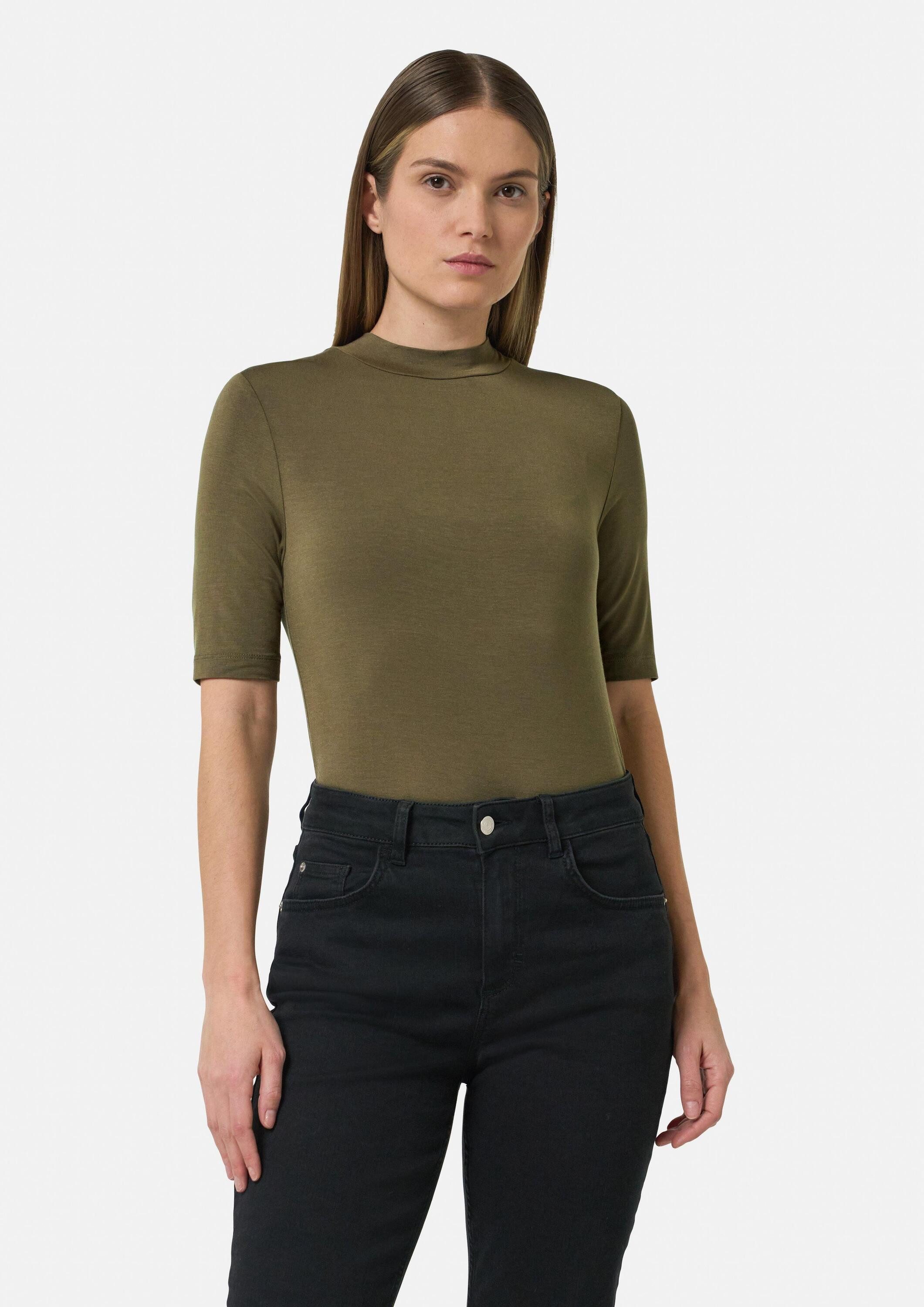 comma Kurzarmshirt T-Shirt Softes T-Shirt aus günstig online kaufen