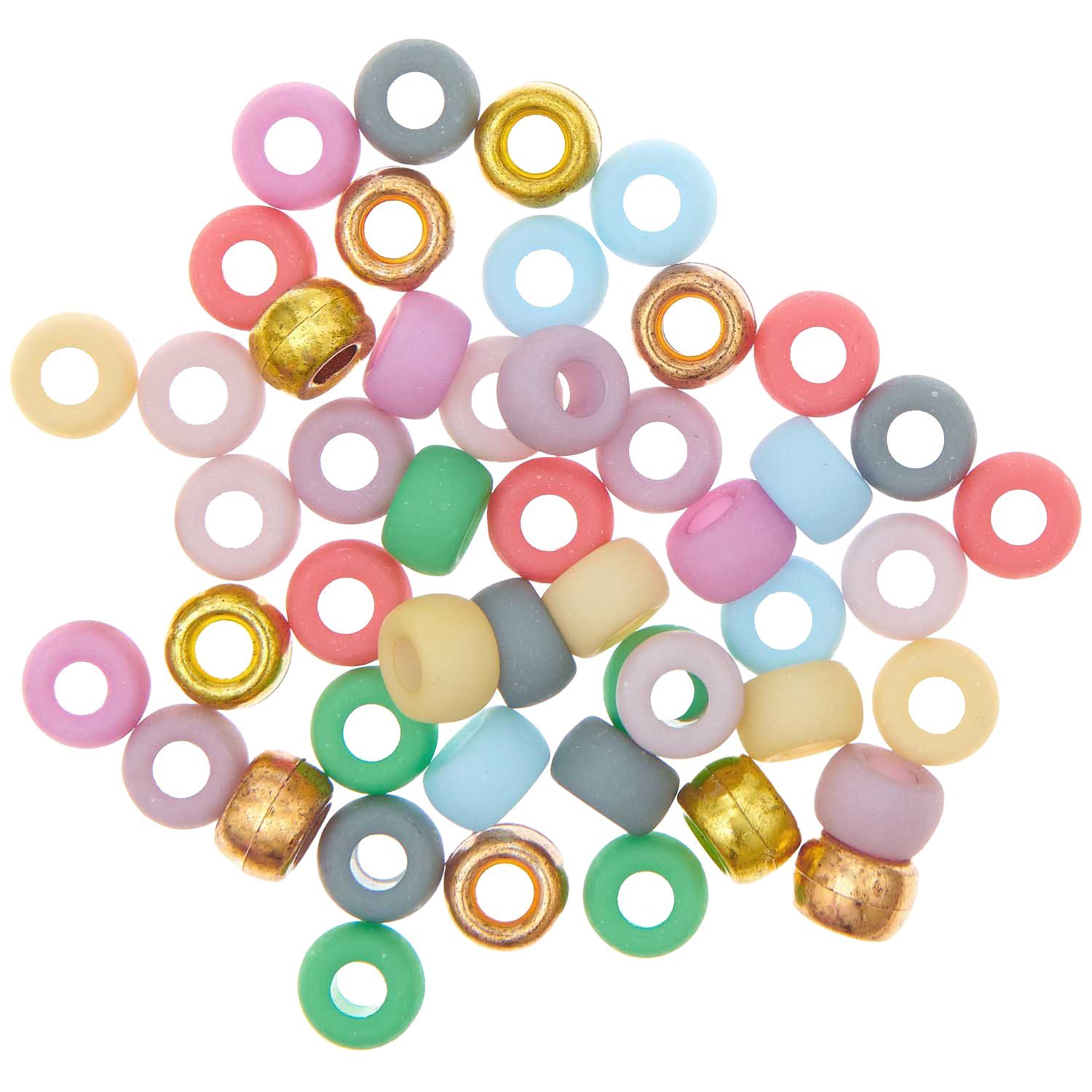 Rico Design Bastelperlen itoshii Perlenmix Ponii Beads, (400-tlg), 400 Stück