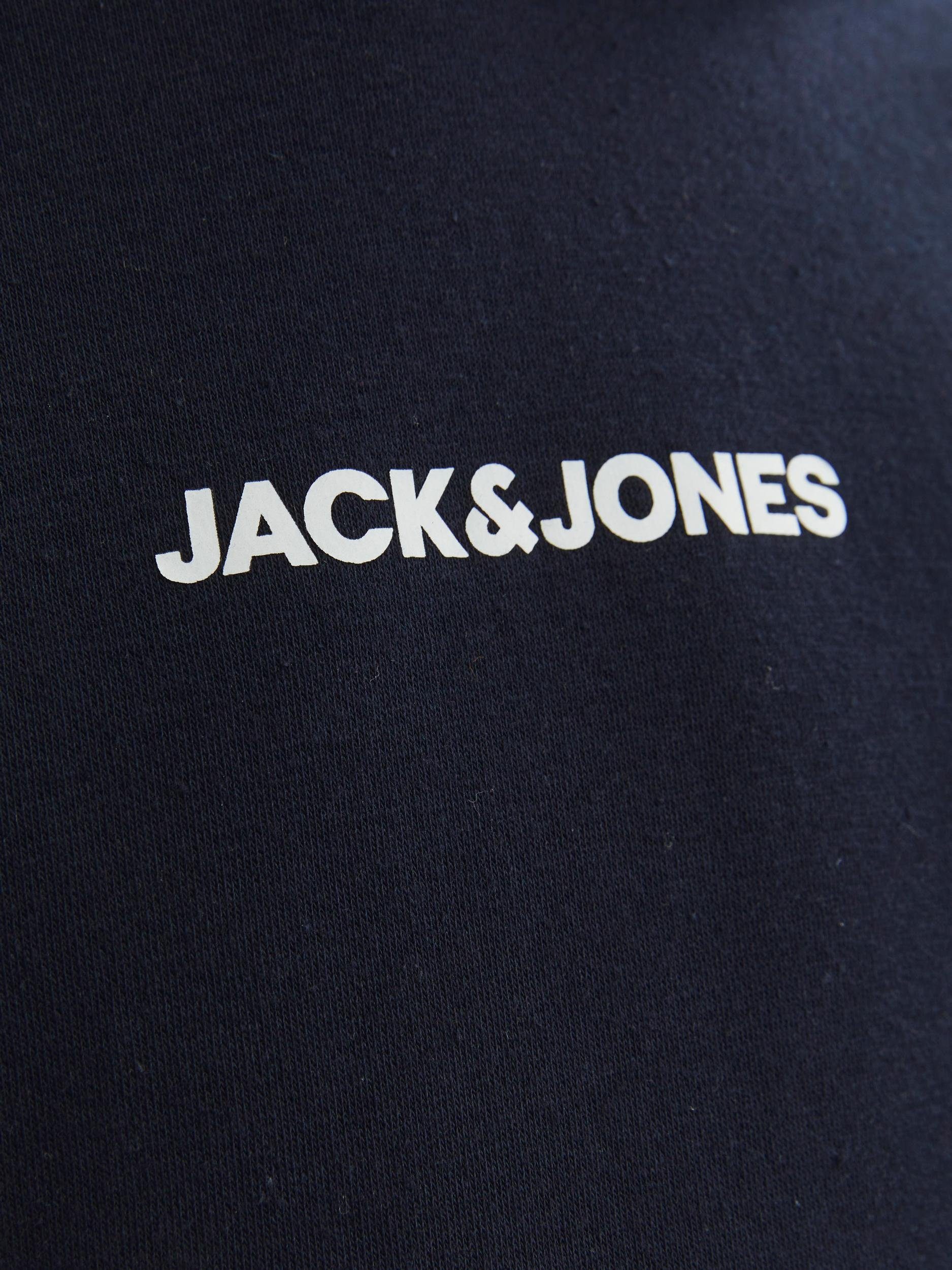 JJEREID Jack Junior Hoodie BLOCKING HOOD & JNR SWEAT Navy SN Blazer Jones