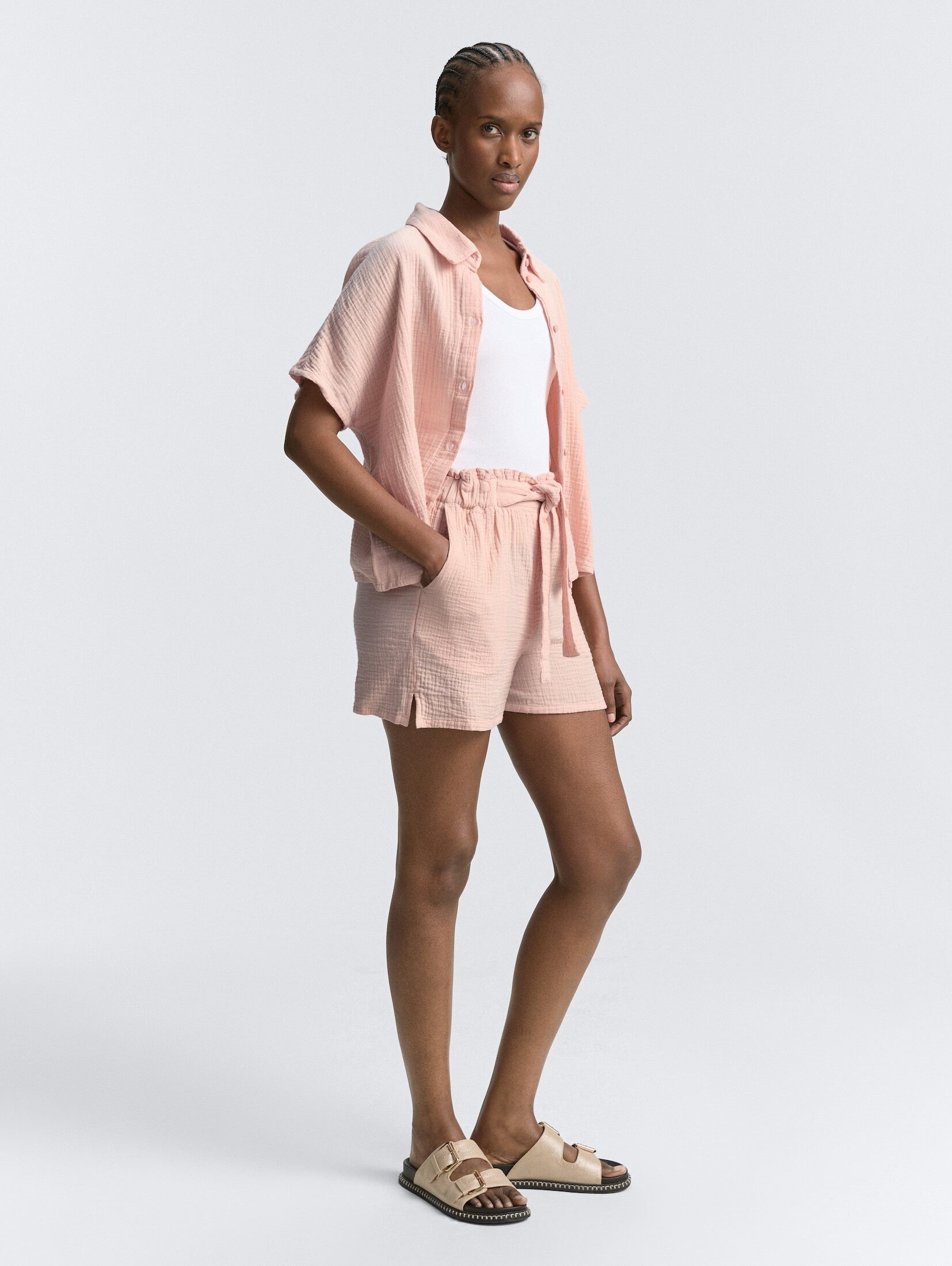 TOM TAILOR Denim Shorts Musselin Relaxed günstig online kaufen