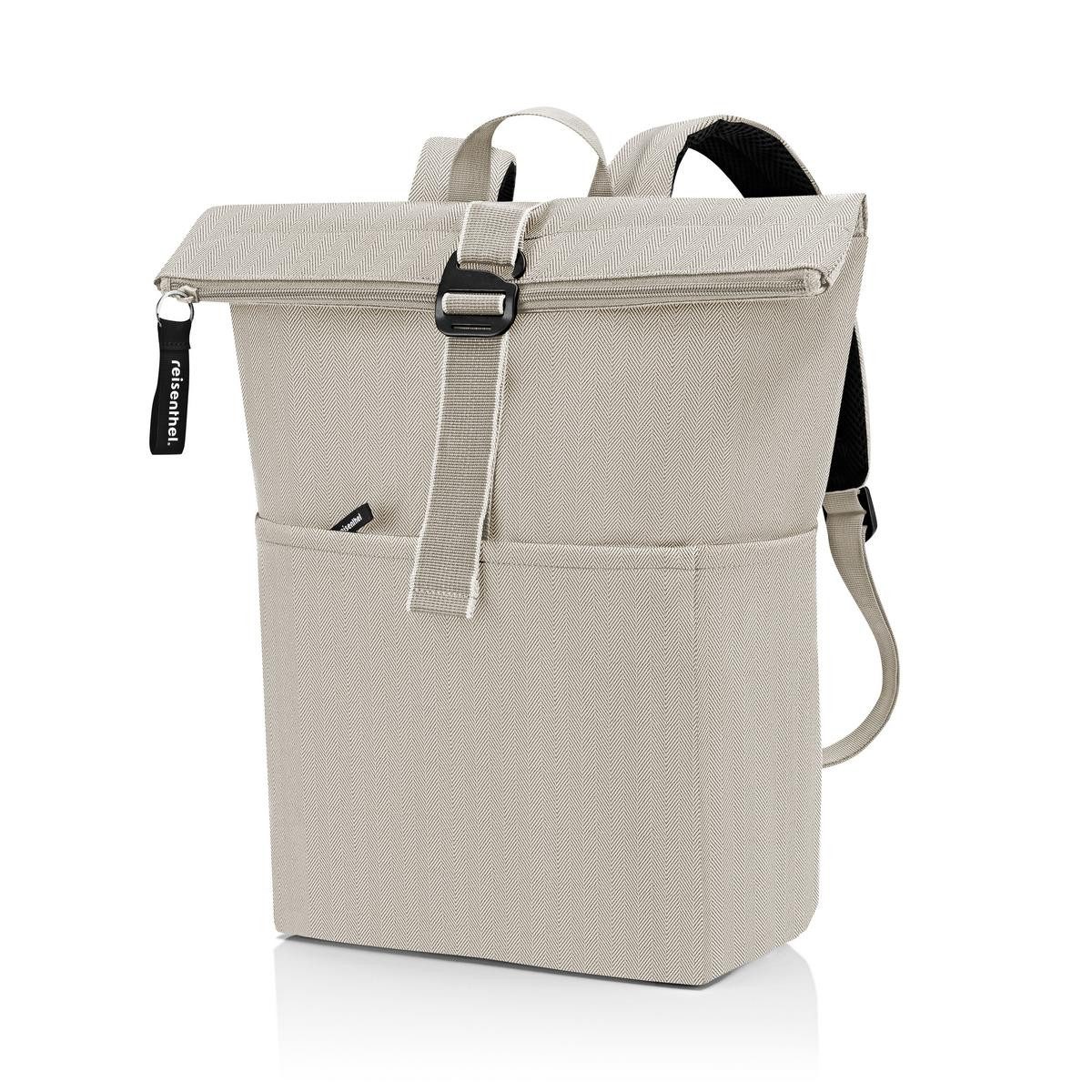 REISENTHEL® Rucksack rolltop backpack herringbone sand, rolltop backpack günstig online kaufen