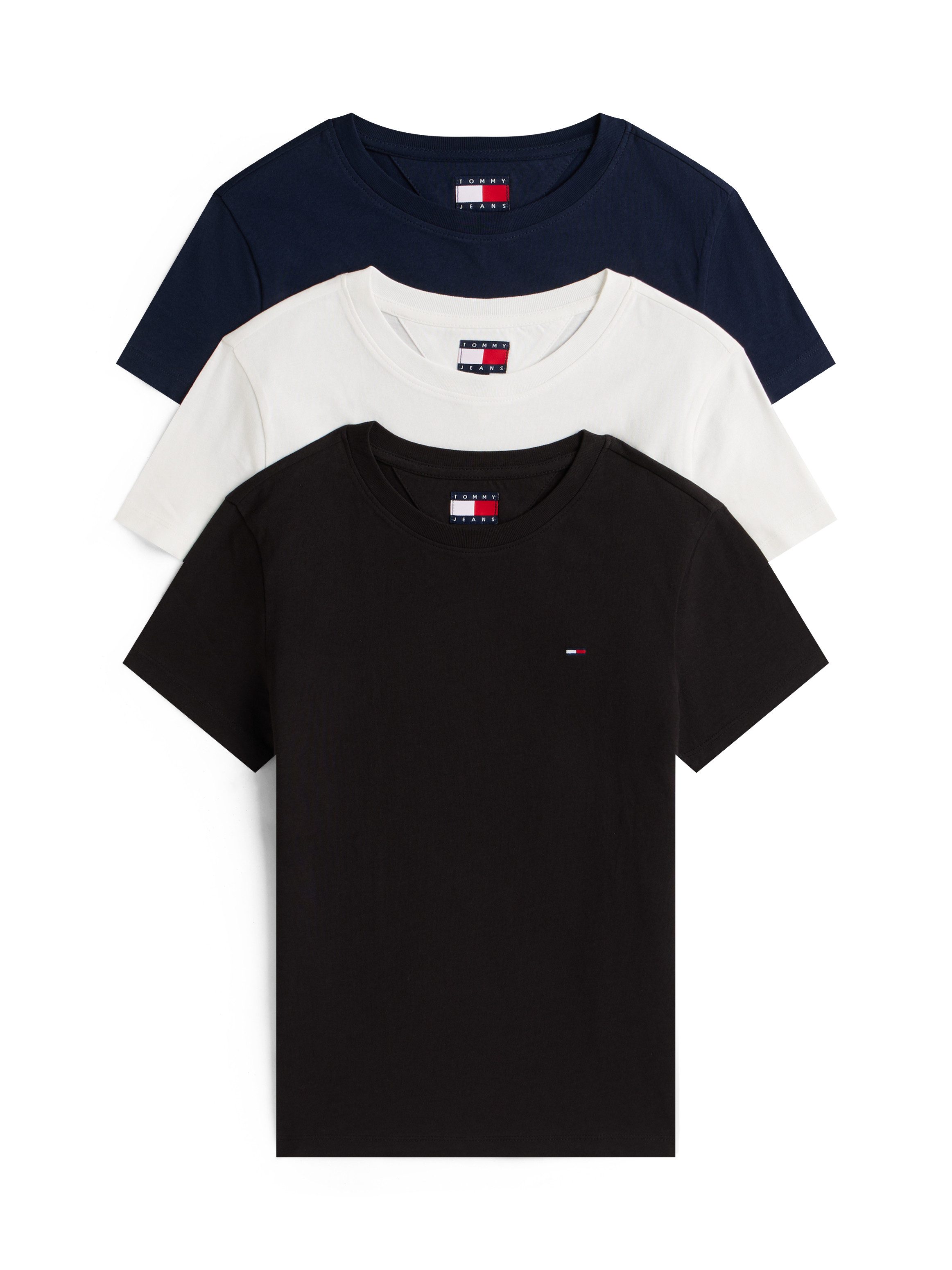 Tommy Jeans Kurzarmshirt TJW 3PACK C-NECK günstig online kaufen