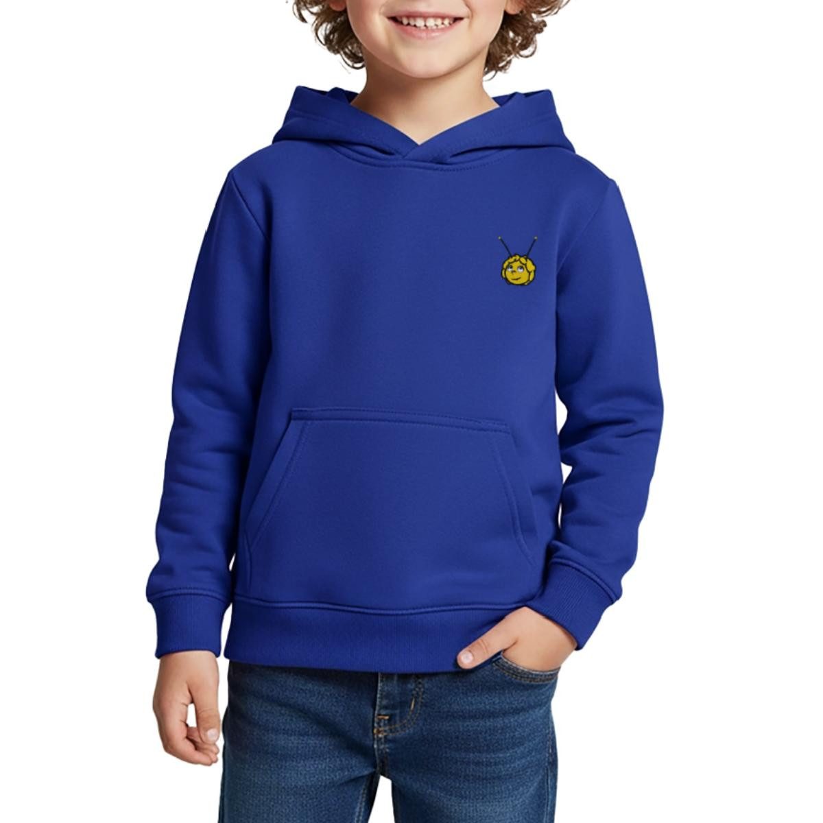 Hoodie Biene Maja Portrait Stick Kinder Premium Hoodie