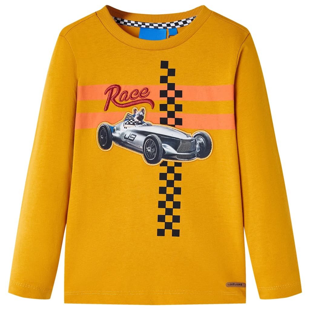 Langarmshirt Kinder-Langarmshirt Ocker 116