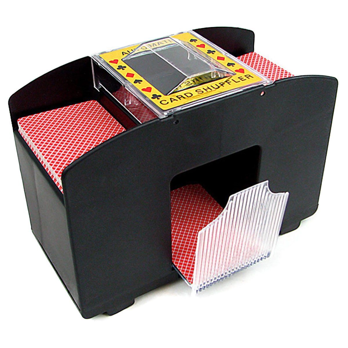 Kartenmischer 2 Decks Poker elektrische Kartenmischmaschine Mischmaschine 