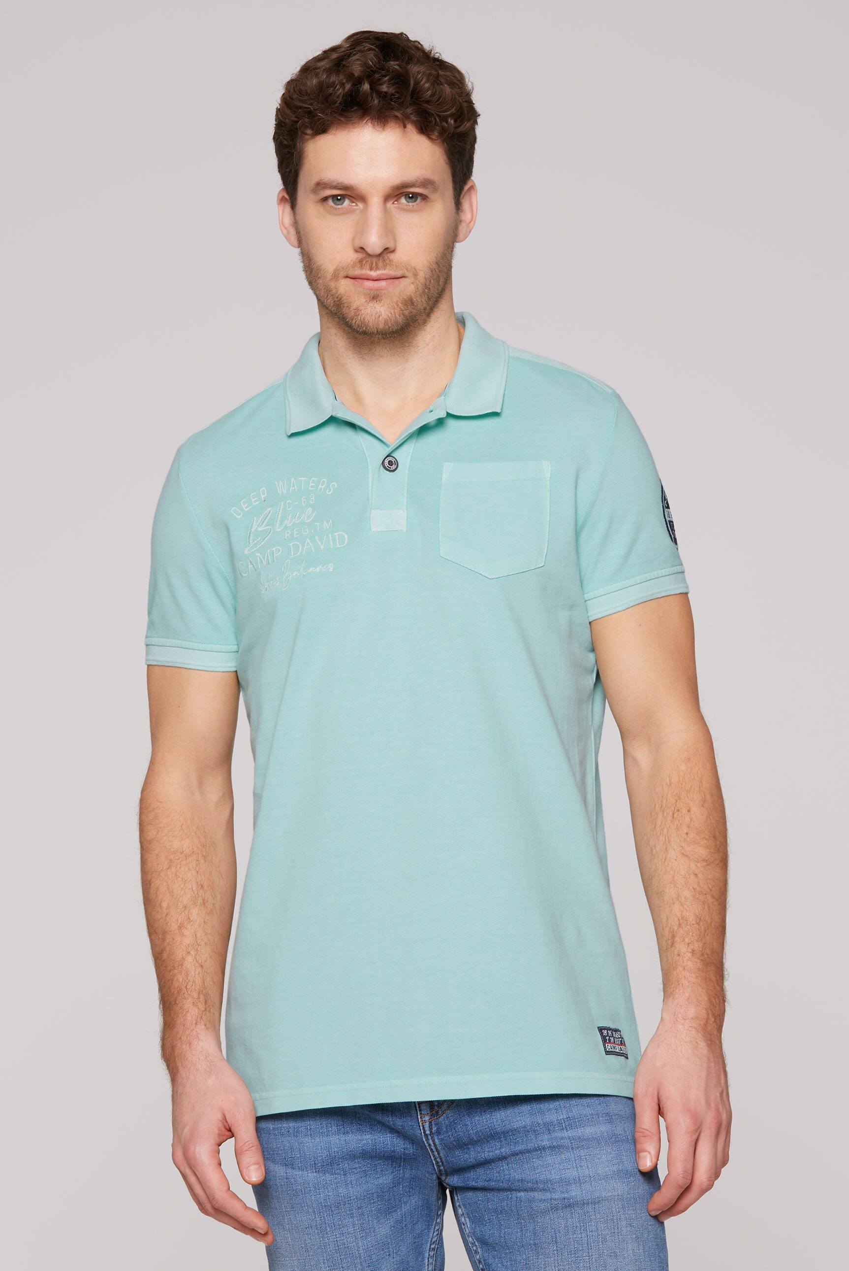 CAMP DAVID Poloshirt mit Brusttasche
