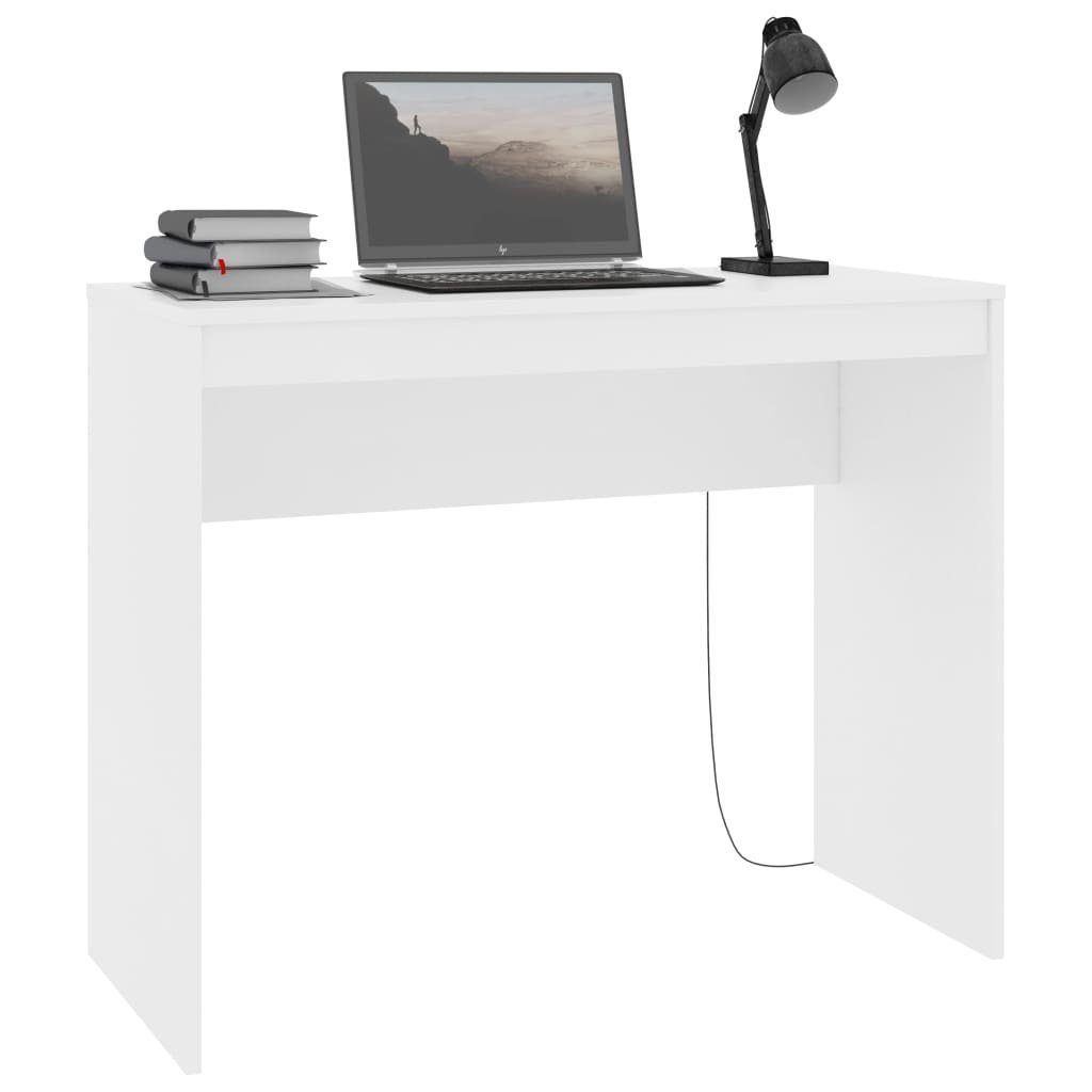 Schreibtisch Weiß Holzwerkstoff Schreibtisch,Bürotisch 90×40×72 vidaXL cm