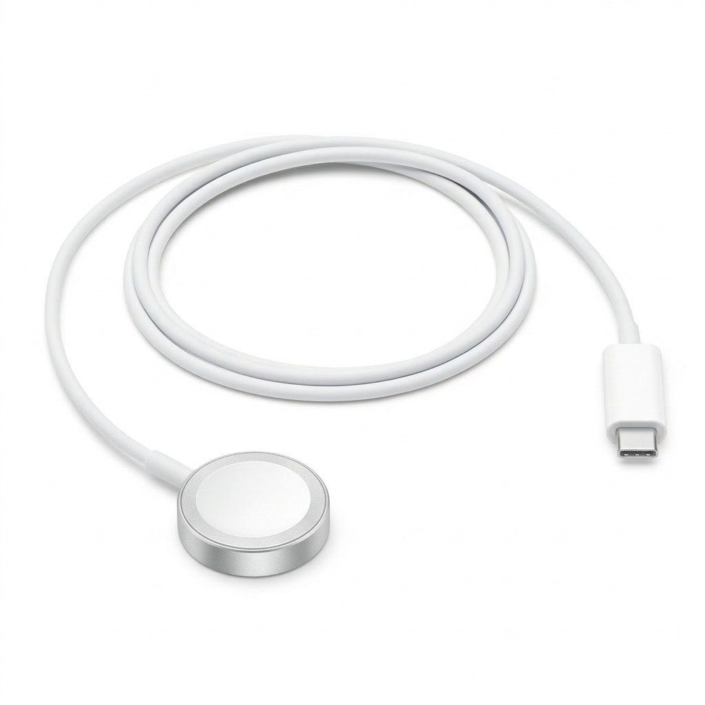 Futurea USB-C Ladekabel magnetisch für Apple Watch Series 11/10/9/8/7 USB-Ladegerät (2000 mA, 1-tlg., mit Überspannungsschutz, 100cm, schnellladend, magnetisch, USB-C)