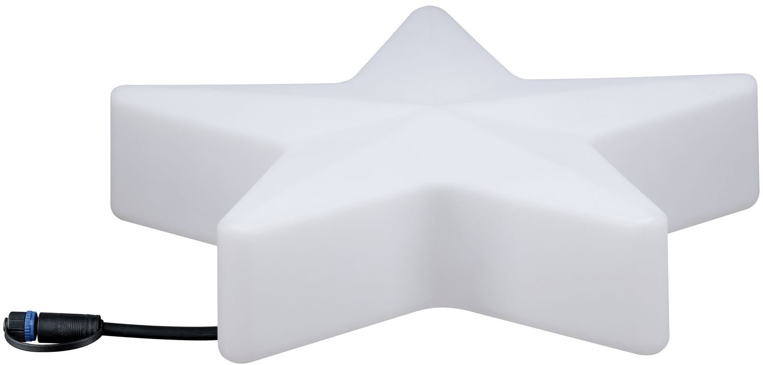 Paulmann LED Stern Plug & Shine, Plug & Shine, LED fest integriert, Warmweiß, IP67 3000K 24V