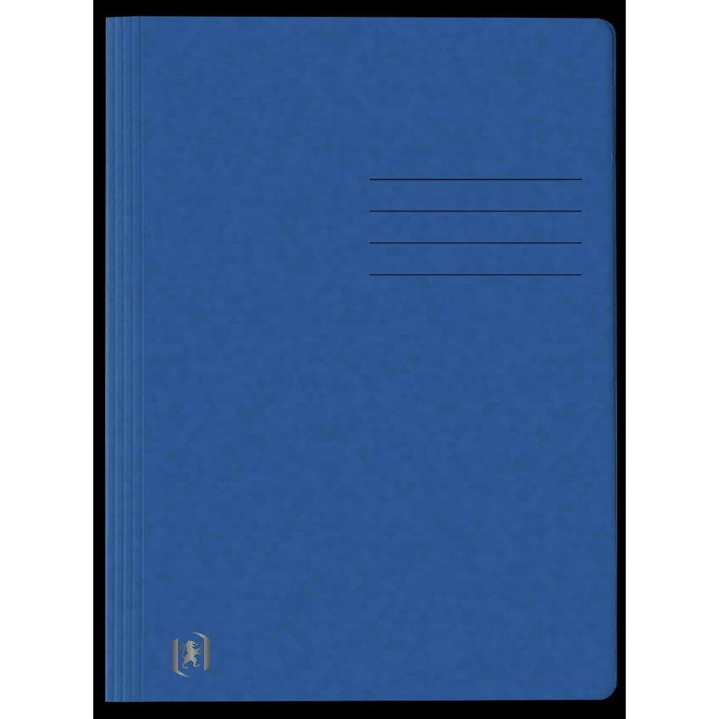 OXFORD Fächermappe Schnellhefter TOP FILE+ Karton blau DIN A4