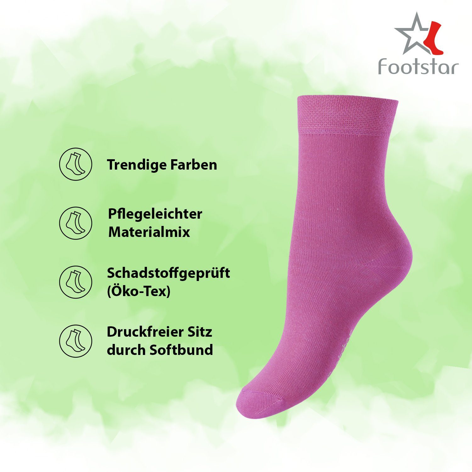 Footstar Basicsocken EVERYDAY! 10 Paar Kinder Socken für Jungen & Mädchen