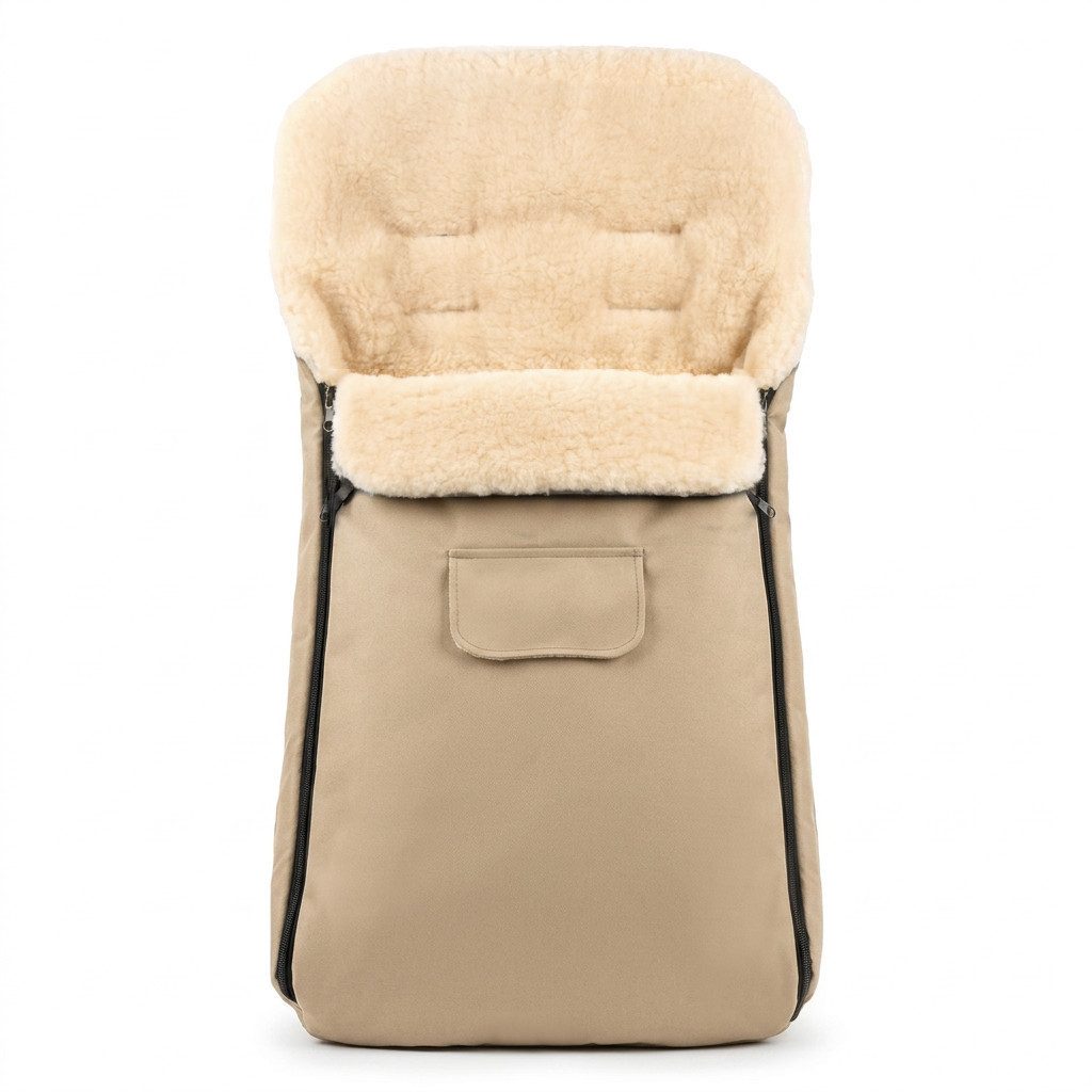 Baby-Joy Fußsack KAI XXL 120 cm Fußsack Lammwolle Winterfußsack Übergroß Lang